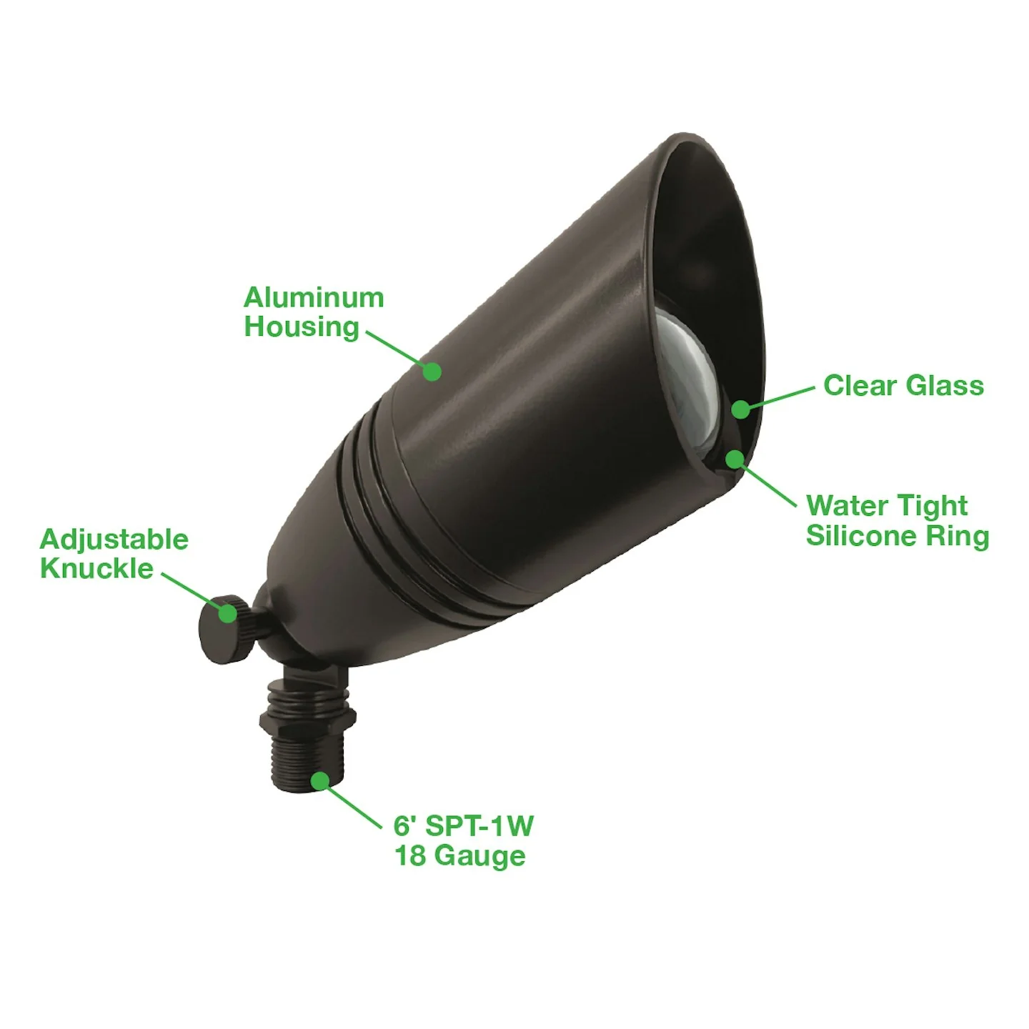 Landscape Bullet Light - MR-16: Style 3: Traditional, 12V, Bronze or Black - Image 6
