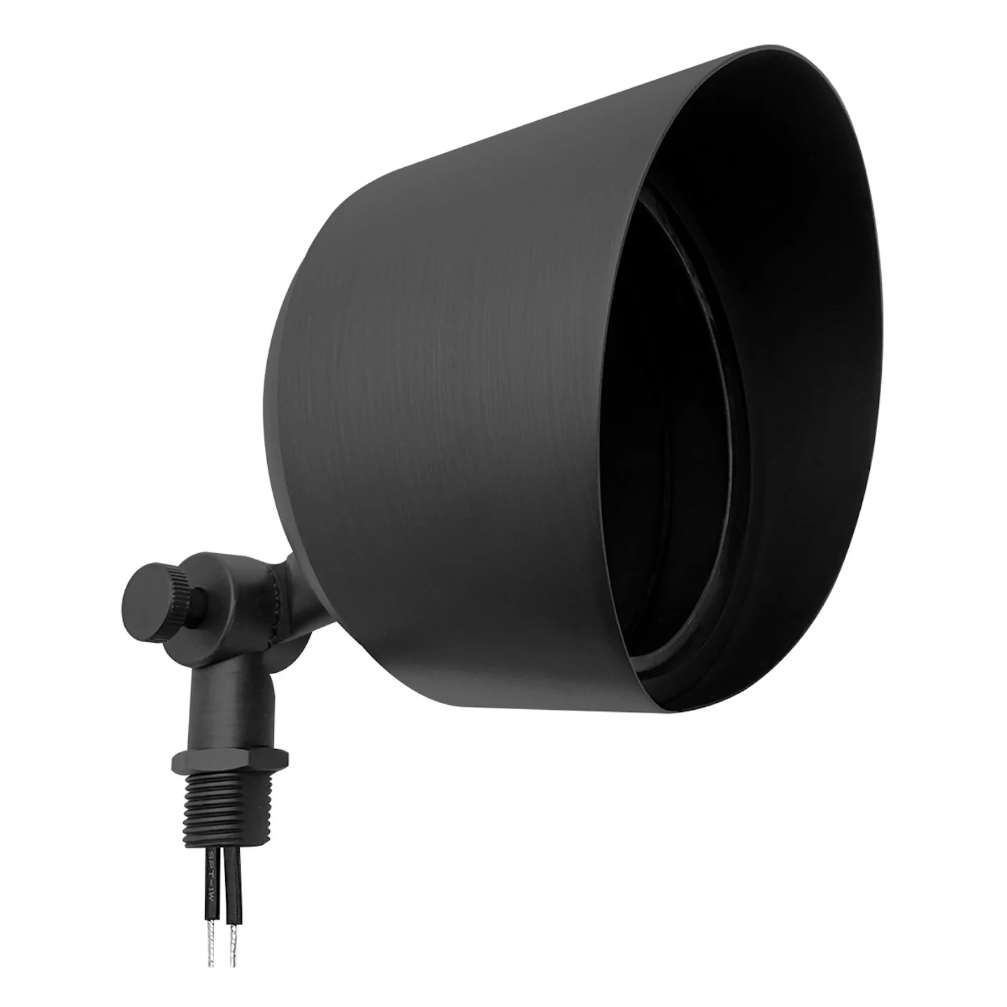 Landscape Flood Light: Large Round, 12V, Oil Rubbed Bronze or Matte Black - Image 2