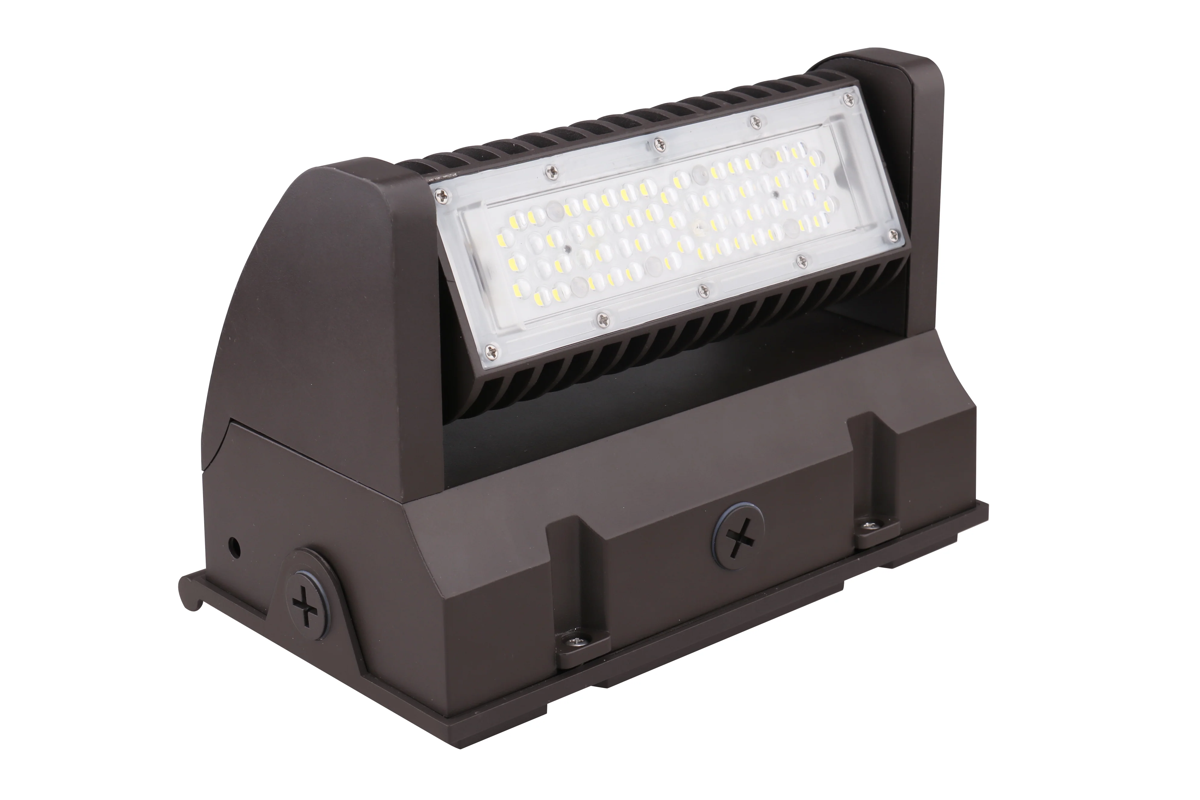 LED Adjustable Wall Pack, 5600 Lumen Max, Wattage and CCT Selectable, Integrated Photocell, 120-277V, Bronze or White Finish - Image 6