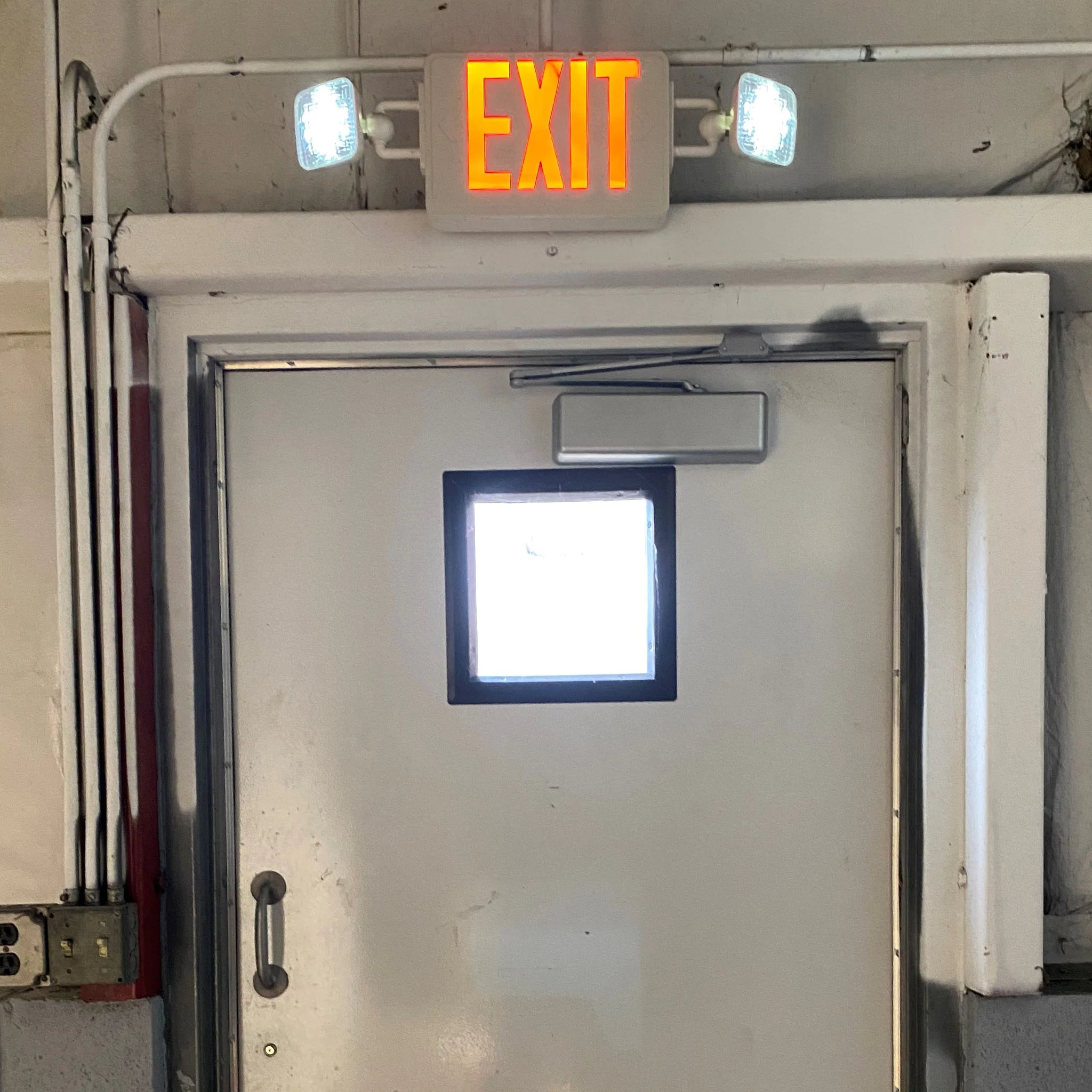 LED Exit/Emergency Combo, Universal Single/Double Face, Red or Green - Image 3