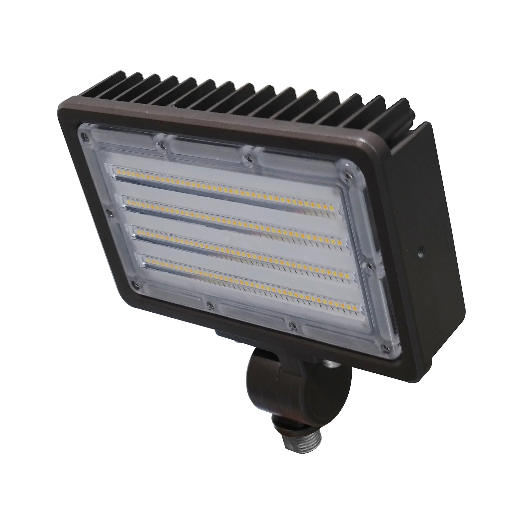 LED Flood Light, 2000 Lumens, CCT Selectable, 120-277V, Ground Stake Mount Option, Dark Bronze Finish - Image 2