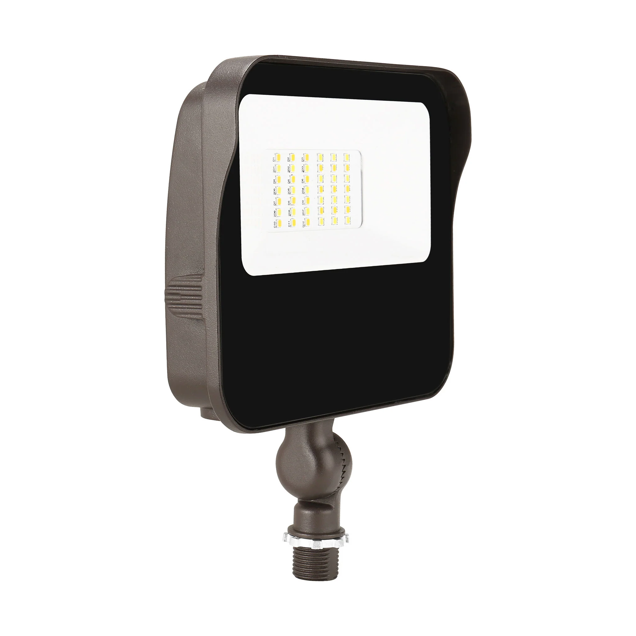 LED Flood Light, 27W, 3800 Lumens, 120-277V, CCT Selectable, Dark Bronze - Image 4