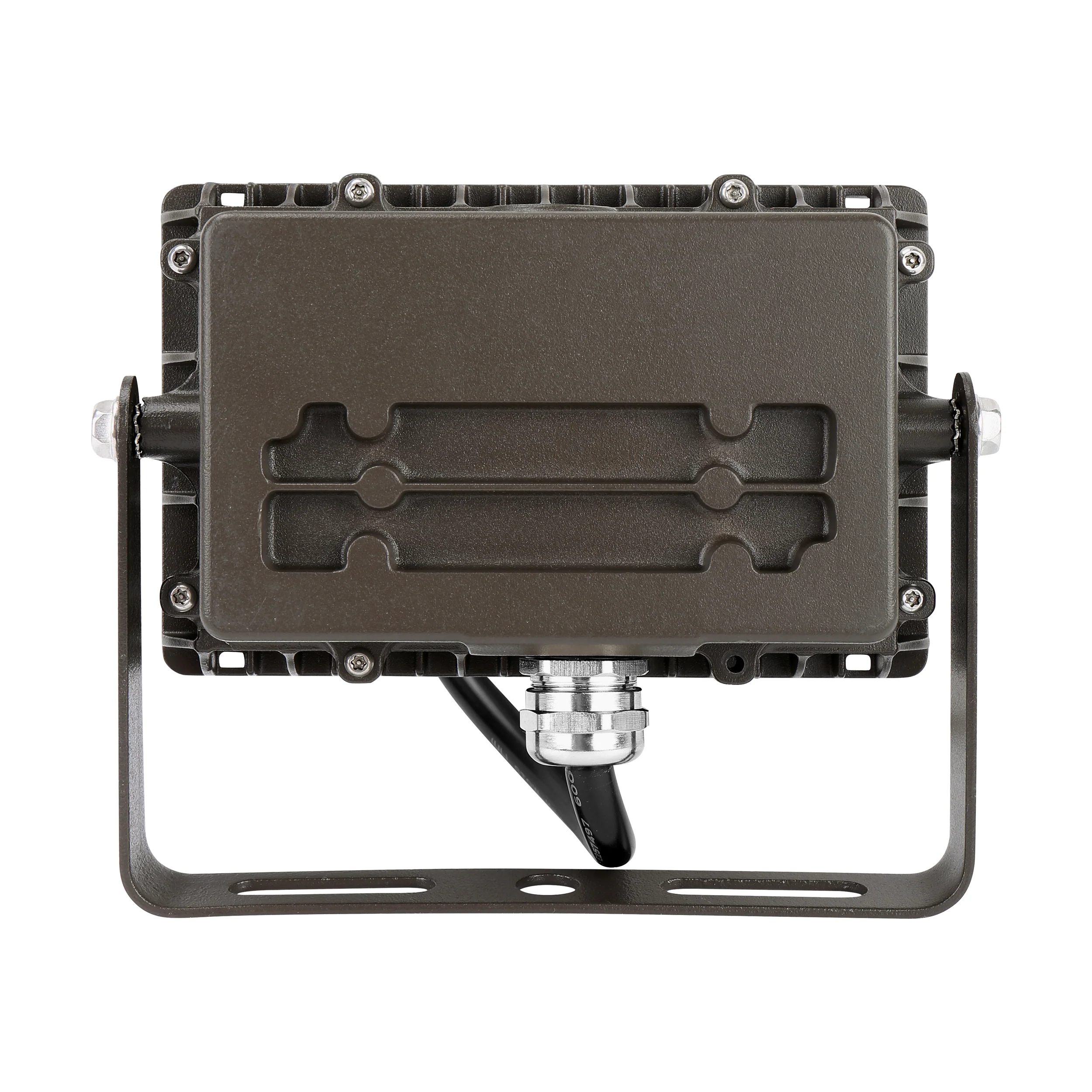 LED Flood Light, 3700 Lumens, 27W, 5000K, 120-277V, Knuckle or Trunnion Mount, Dark Bronze Finish - Image 6