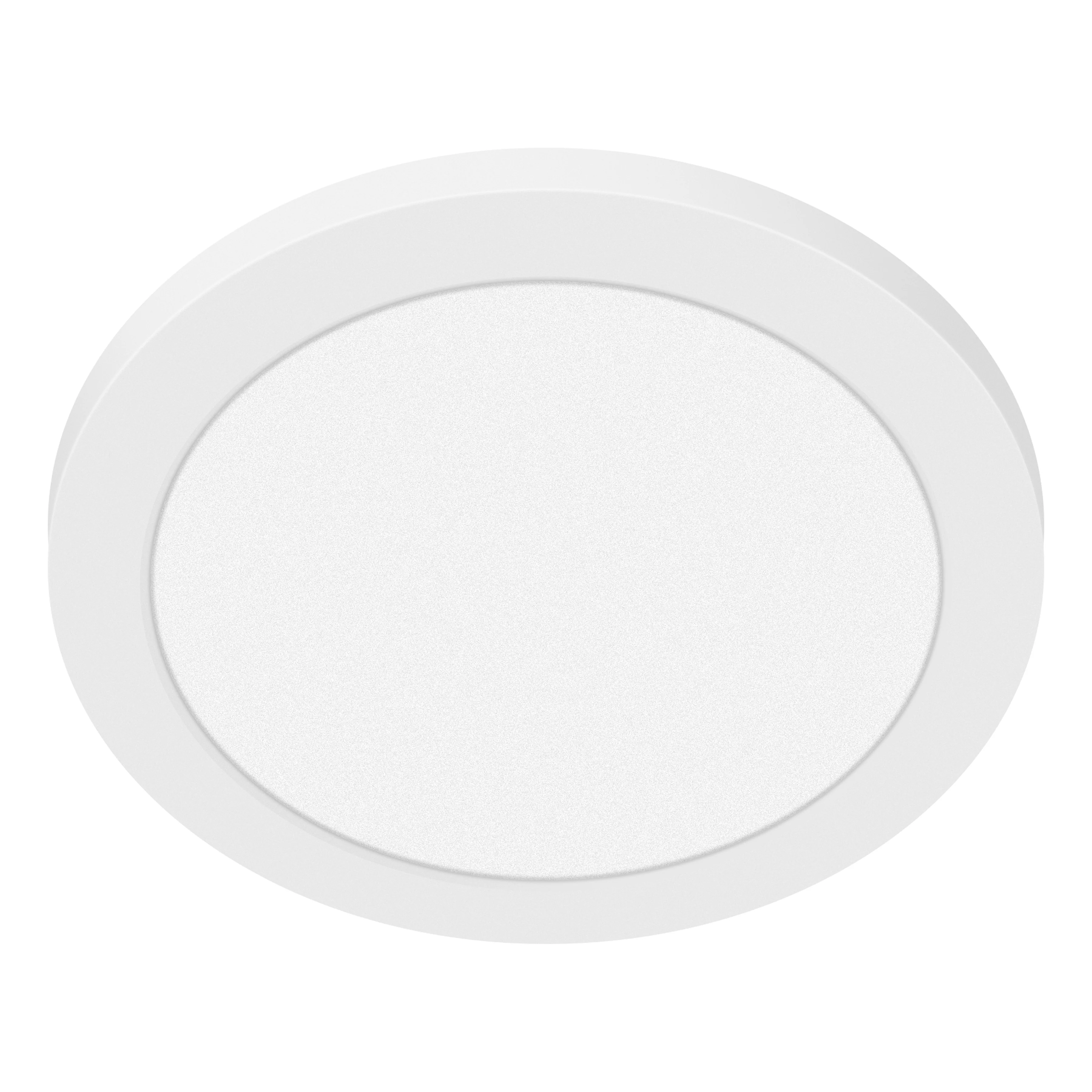 LED Flush Mount Ceiling Light, 1920 Lumens, 24W, 3000K, 120V, White Finish, ModPLUS Collection - Image 5