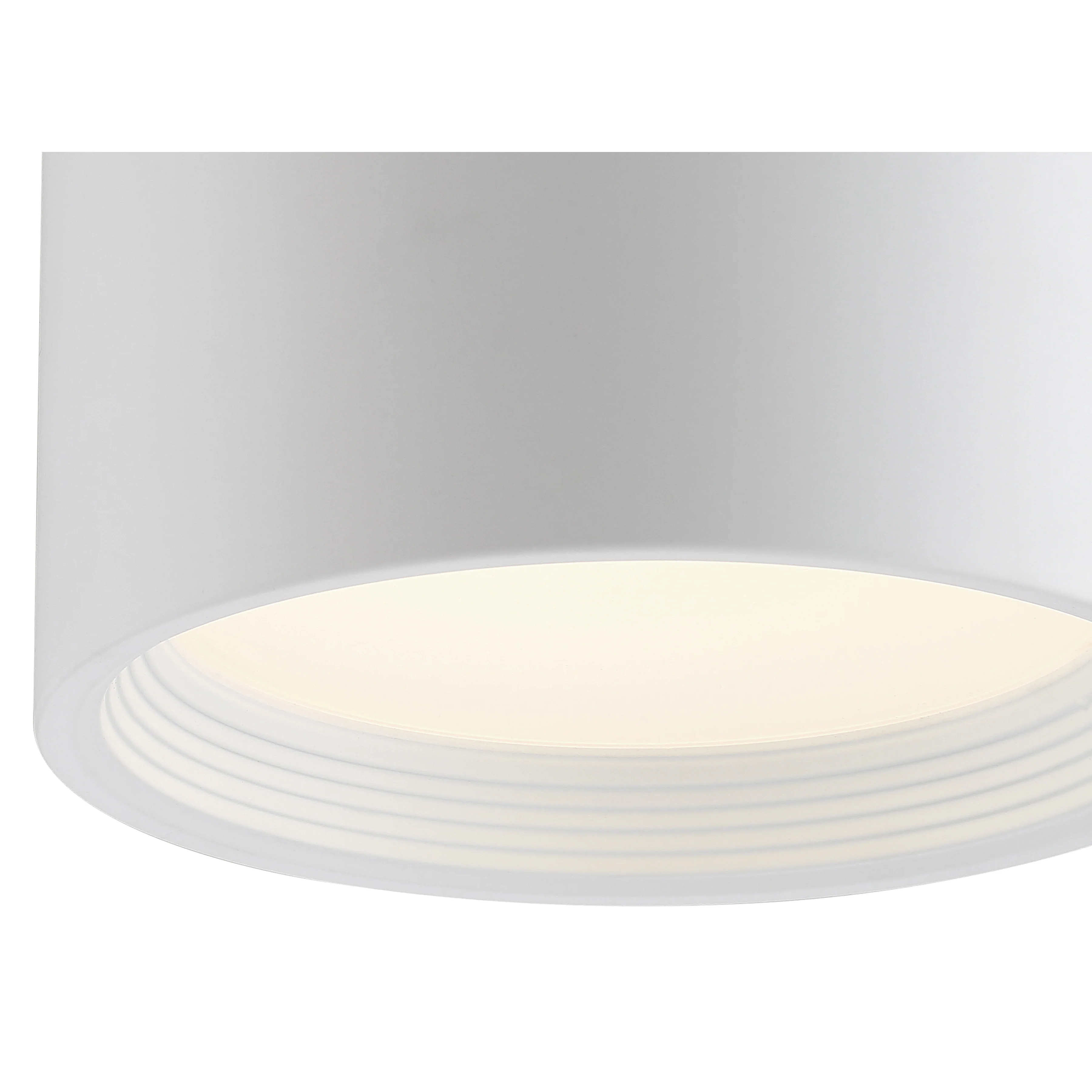 LED Flush Mount Ceiling Light, 2400 Lumens, 30W, 3000K, 120V,White, Reel Collection - Image 5