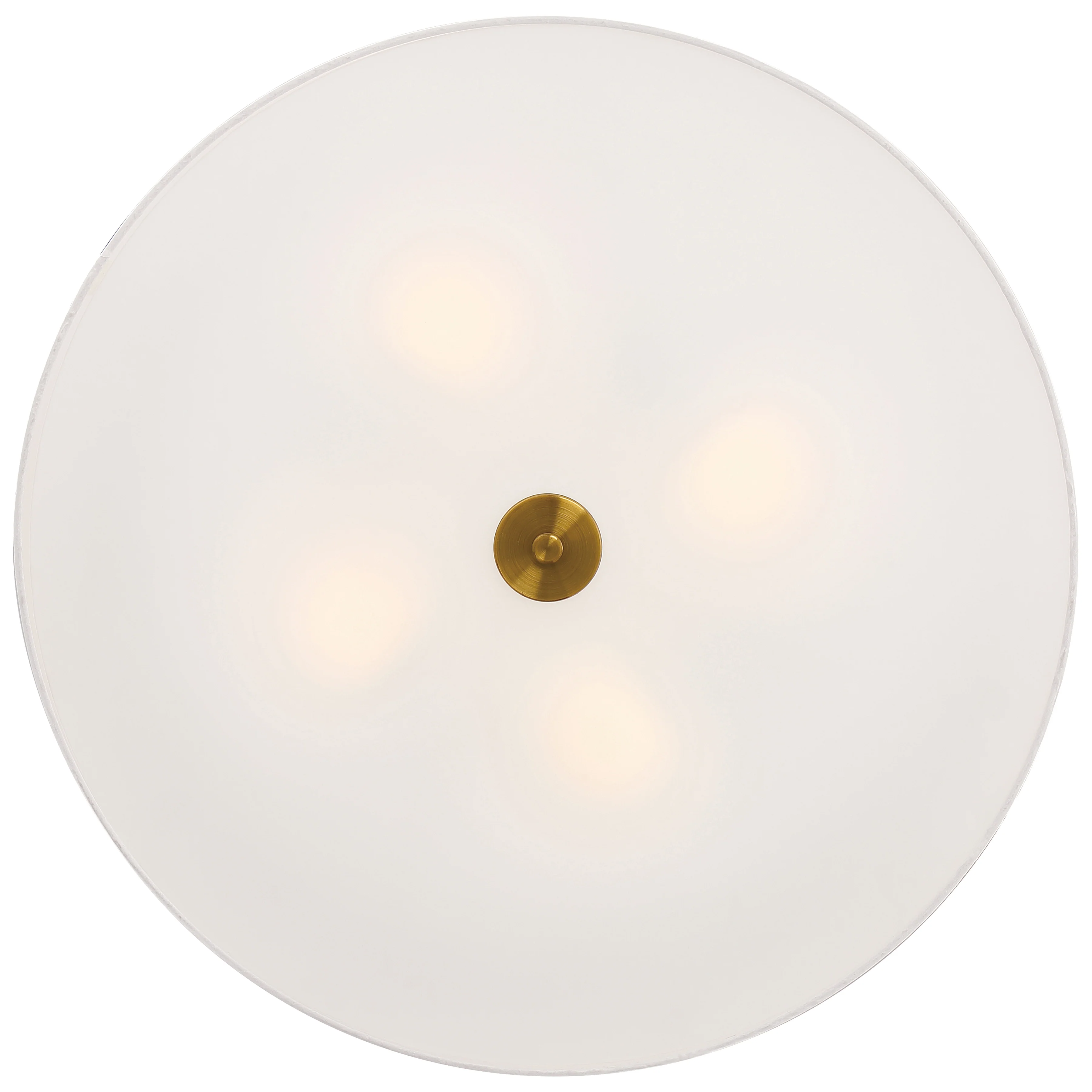 LED Flush Mount Ceiling Light, 34W, 120V, Antique Brushed Brass Finish, Mid Town Collection - Image 3