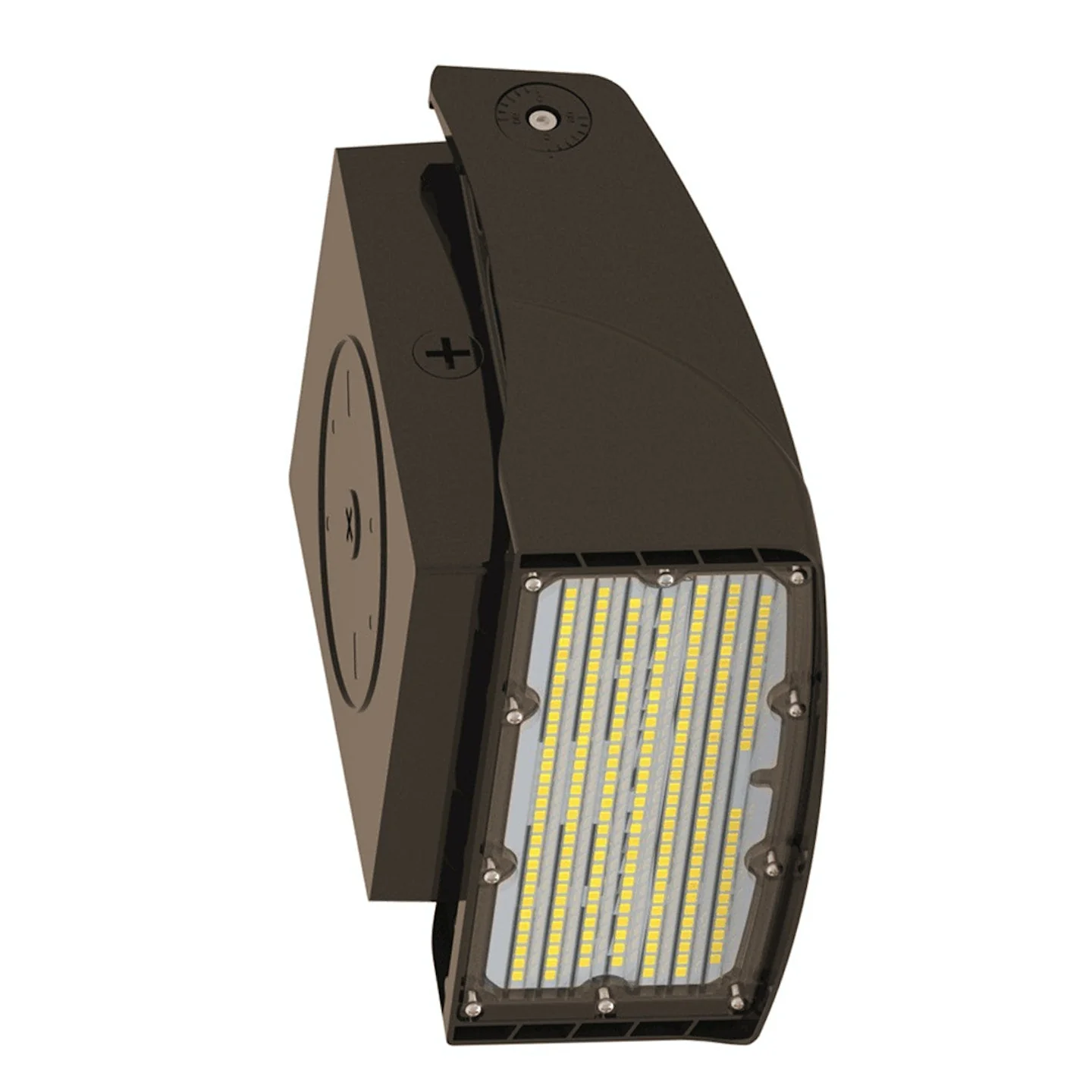 LED Full Cutoff Adjustable Wall Pack, 7250 Lumen Max, Wattage and CCT Selectable, 120-277V, Bronze, Black, or White Finish - Image 2