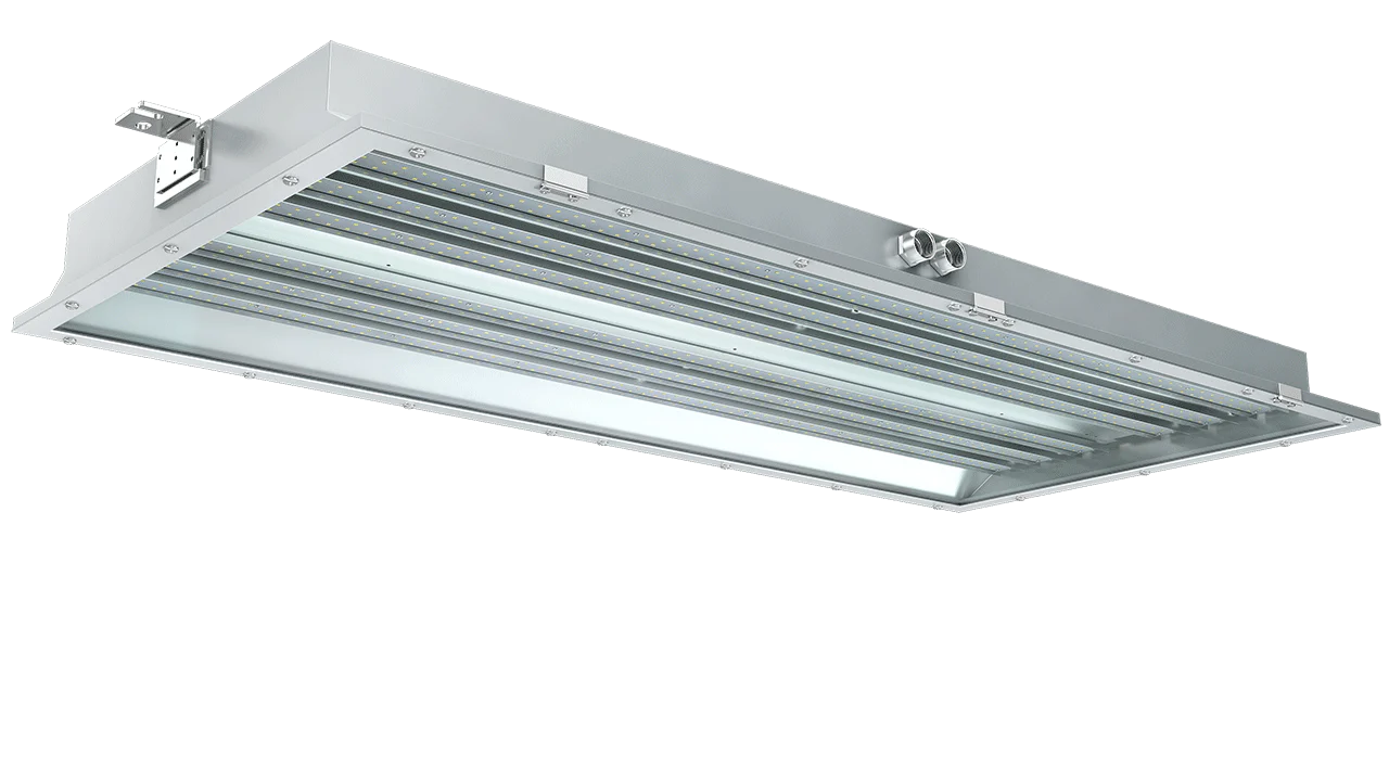 LED Hazardous Location Paint Booth Light, Class 1 Division 2, 8400-28,000 Lumens, 60W-200W, 100-277V - Image 4