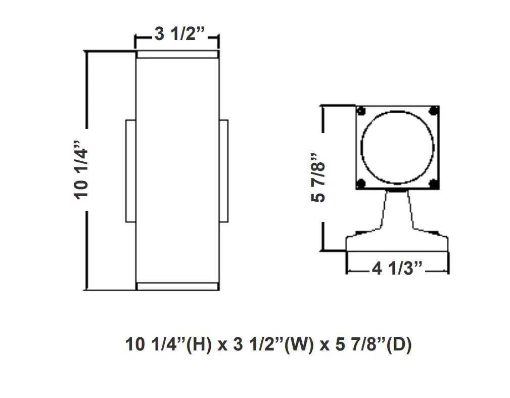LED MCT Square Wall Mount 4" Cylinder Down Light, 960 Lumens, 12 Watt, 120 Volts, Selectable CCT, Available in Black, Bronze, Brushed Nickel, or White - Image 5