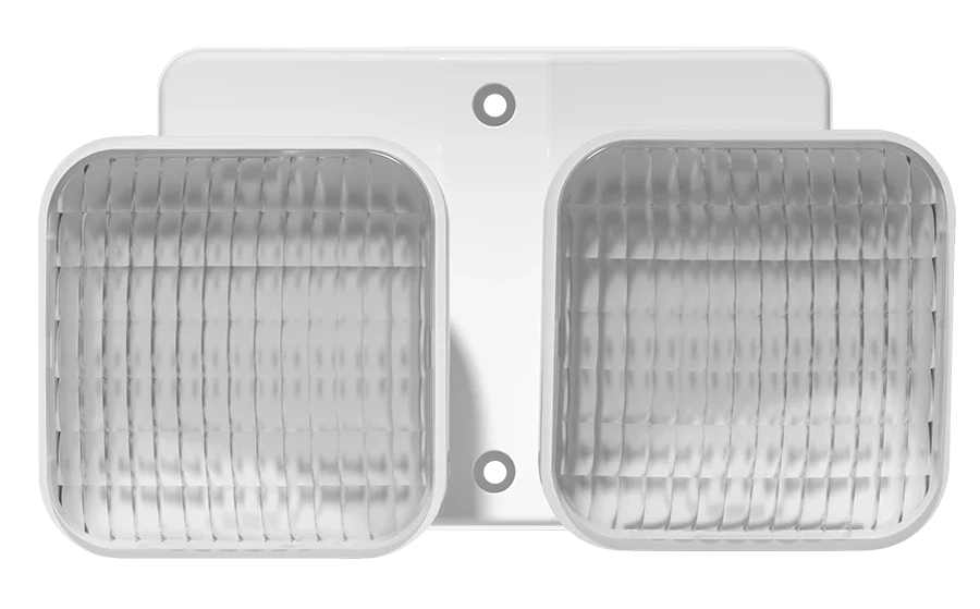 LED Remote Double Head Emergency Light, White or Black Finish - Image 2