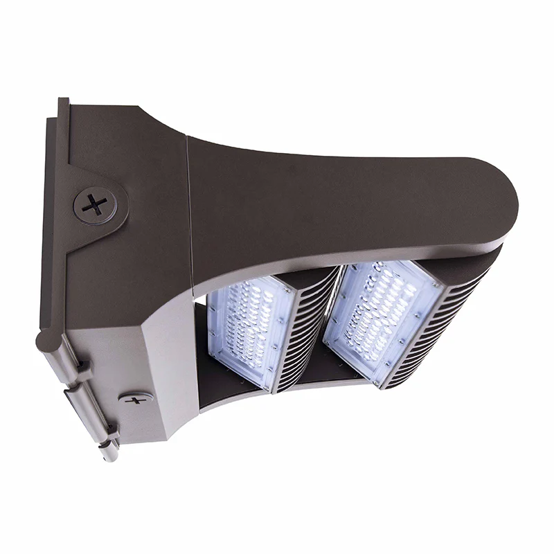 LED Adjustable Wall Pack, 120 Watt, 15600 Lumens,120-277V, 3000K, 4000K, or 5000K CCT Available, Bark Bronze - Image 2