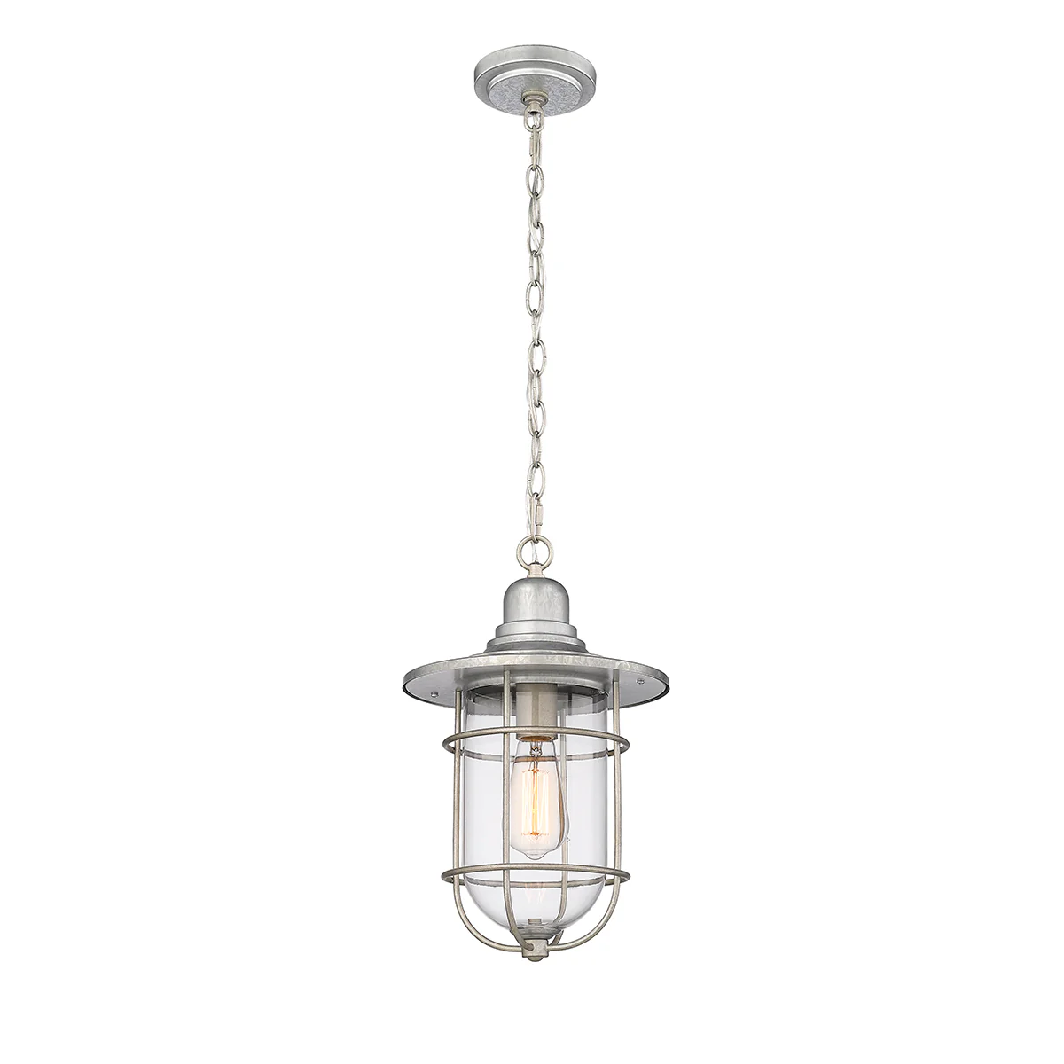 Millennium Lighting 1 Light Outdoor Hanging Lantern, Galvanized - Image 2