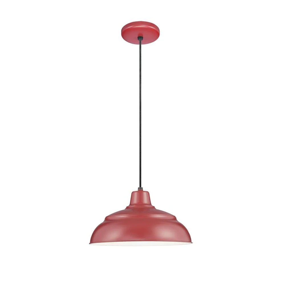 Millennium Lighting 17" RLM Warehouse Cord Hung Pendant (Available in Bronze, Galvanized, Black, Red, and Green Finishes) - Image 5