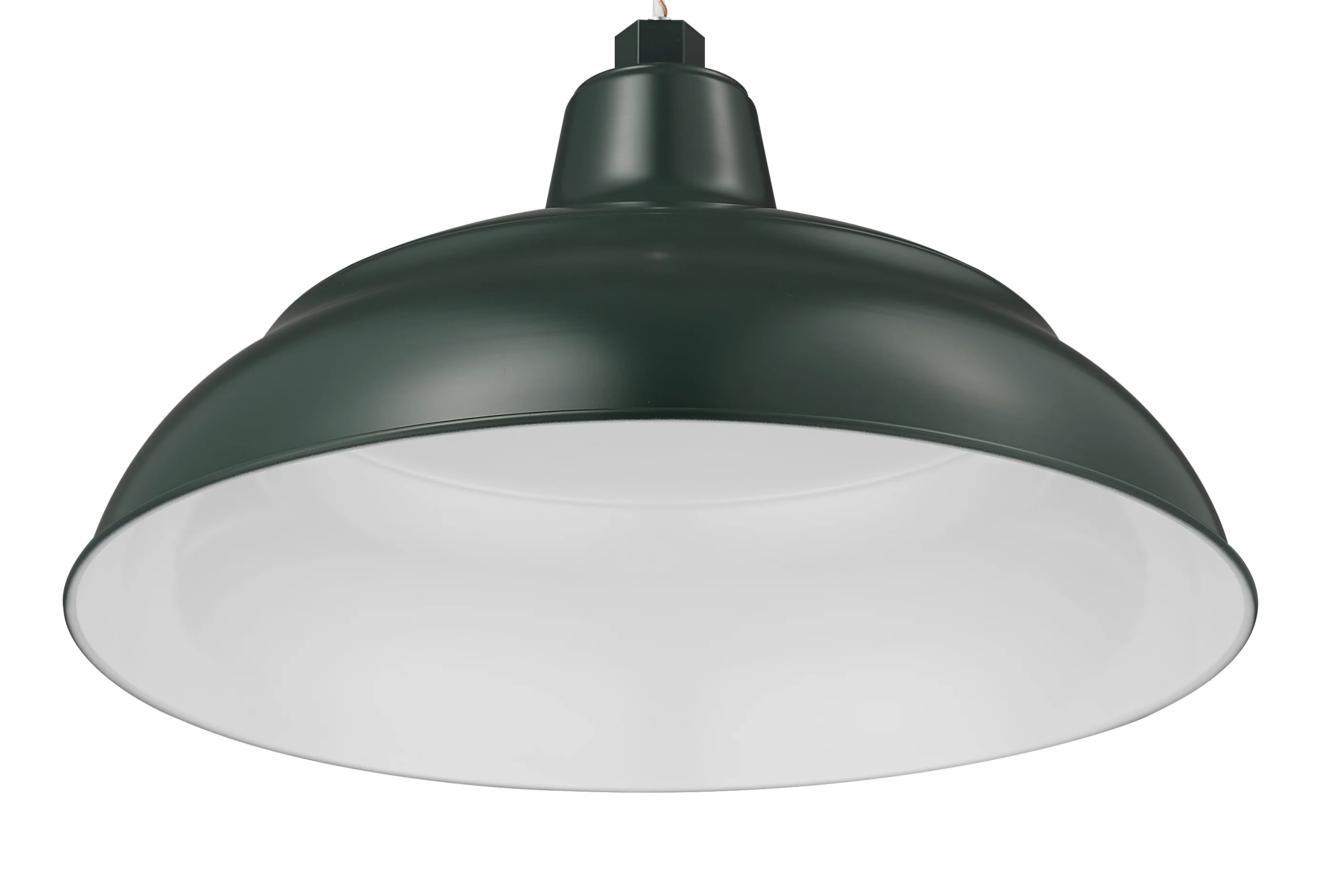 Millennium Lighting 17" RLM Warehouse Shade Goose Neck Mount, Satin Green Finish - Image 4