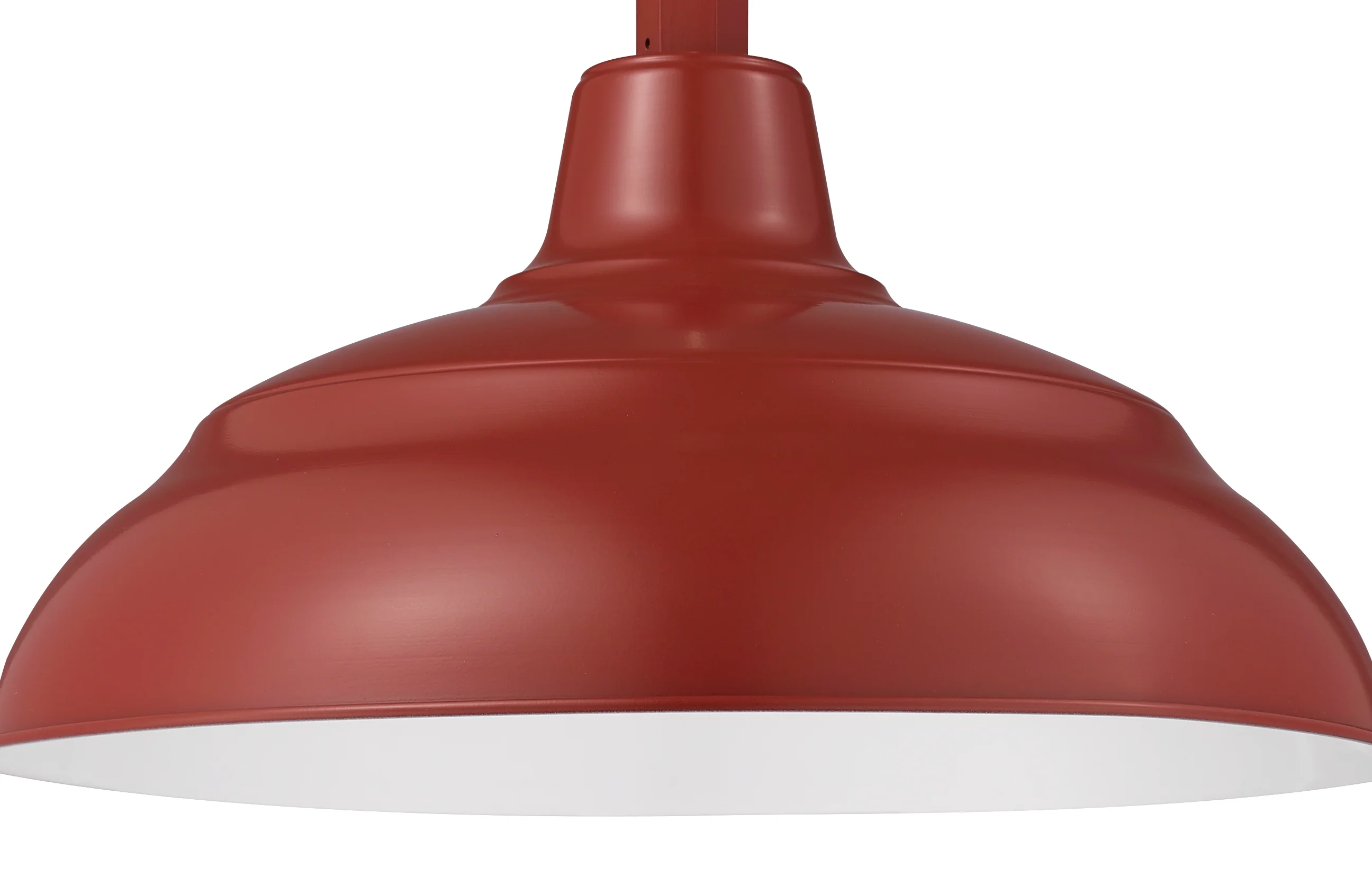 Millennium Lighting 17" RLM Warehouse Shade Goose Neck Mount, Satin Red Finish - Image 4