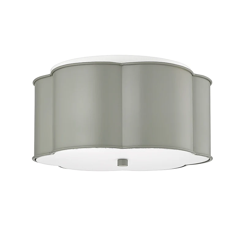 Millennium Lighting, 3 Light Flush Mount Ceiling Light, Cement Gray or Matte White Finish