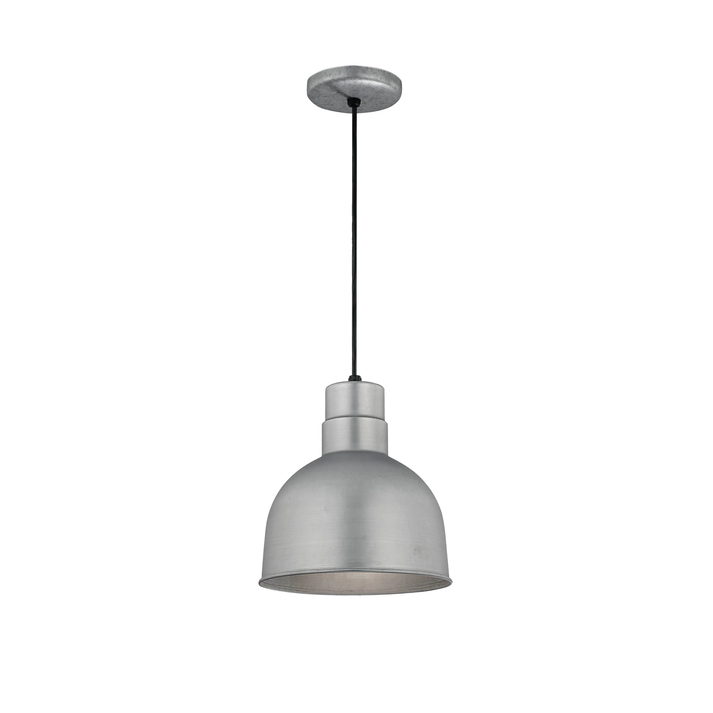 Millennium Lighting Rosemont 10" RLM/ Cord Hung Deep Bowl Shade (Available in Bronze, Galvanized, Black, and Green Finishes) - Image 5