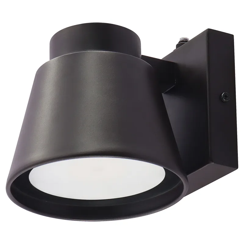Mini Cone Outdoor Wall Light, 700 Lumens, 10W, CCT Selectable, Dimmable, Photocell Included, 120V, Available in Black, White, Brushed Nickel and Bronze - Image 4