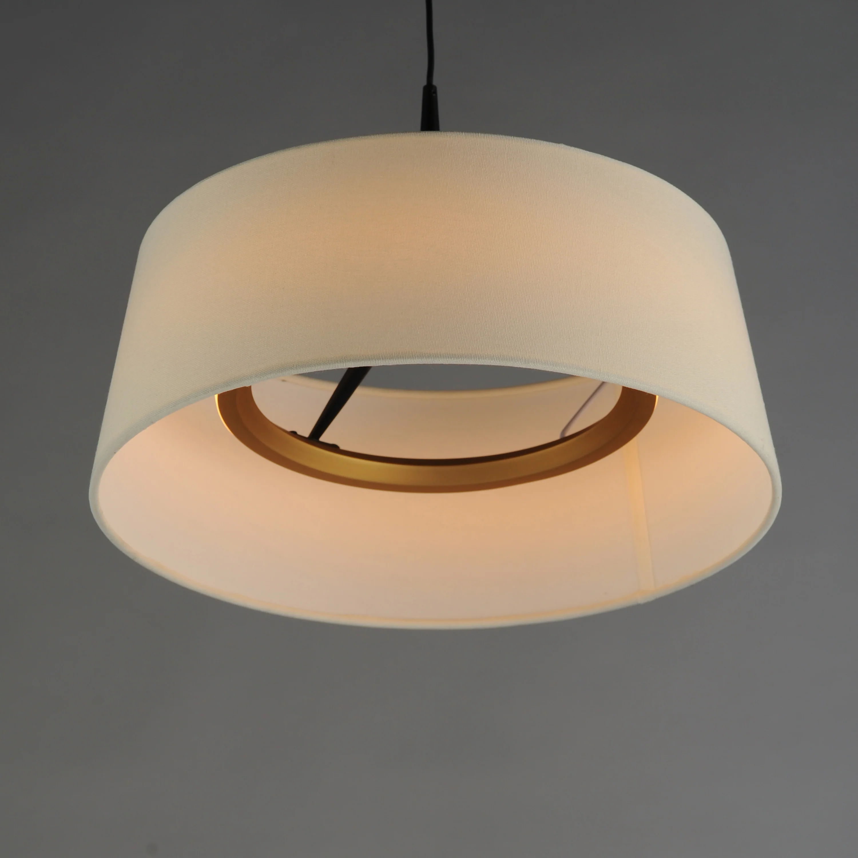 Paramount 16" LED Pendant, Natural Aged Brass or Black - Image 9