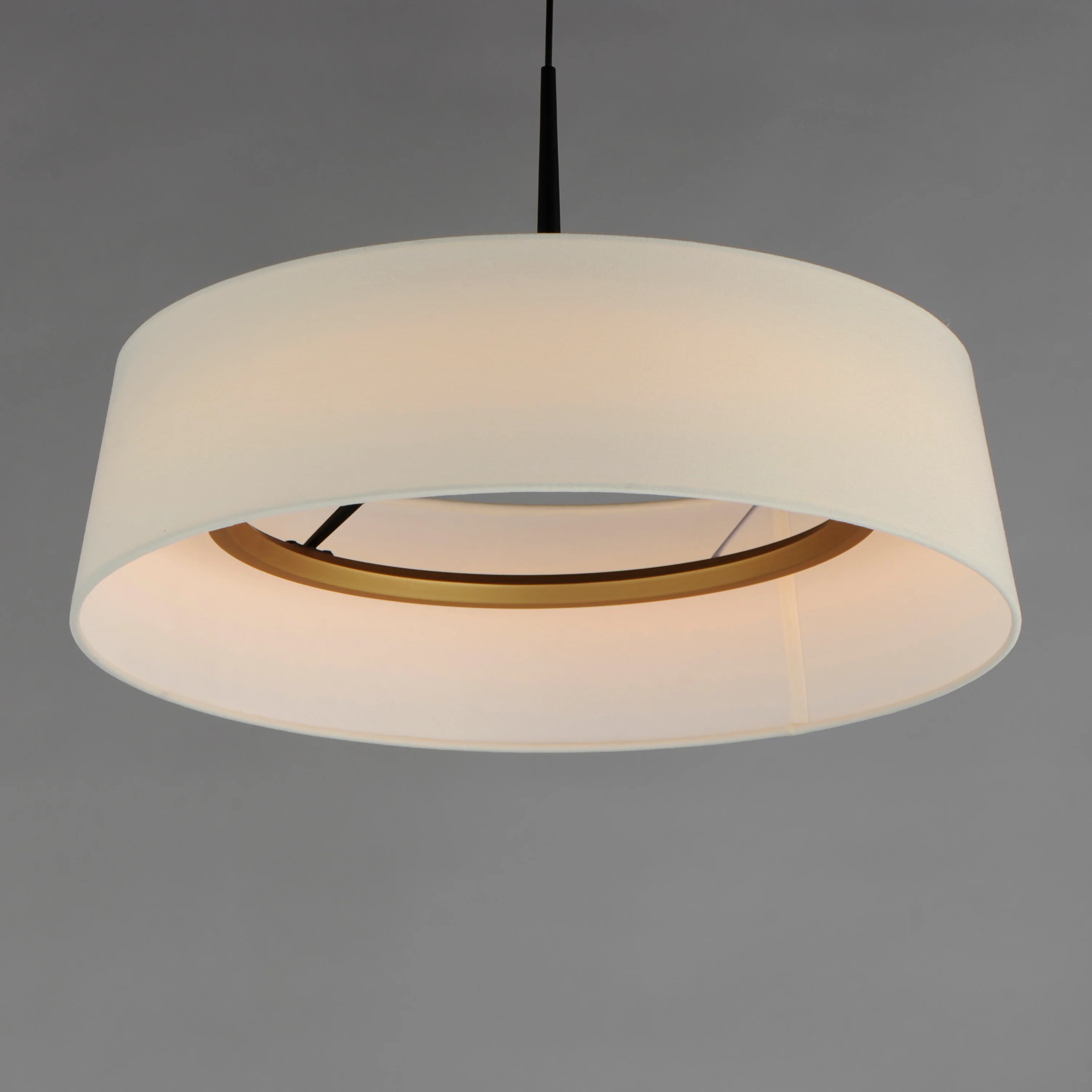 Paramount 21" LED Pendant, Natural Aged Brass or Black - Image 5