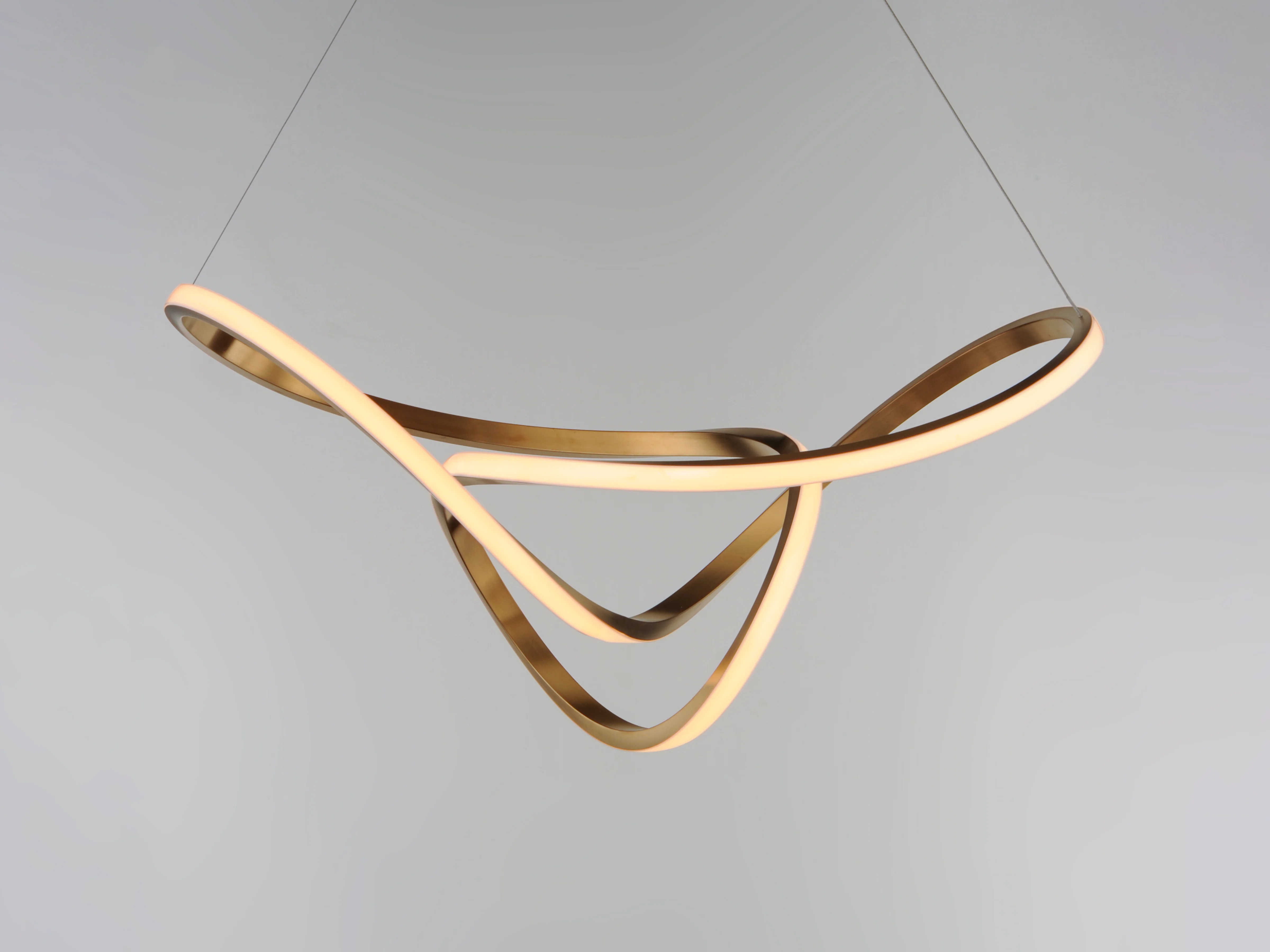 32" Perpetual LED Pendant, 3,150 Lumens, 45W, 120V, 3000K, Black Chrome or Brushed Champagne - Image 4