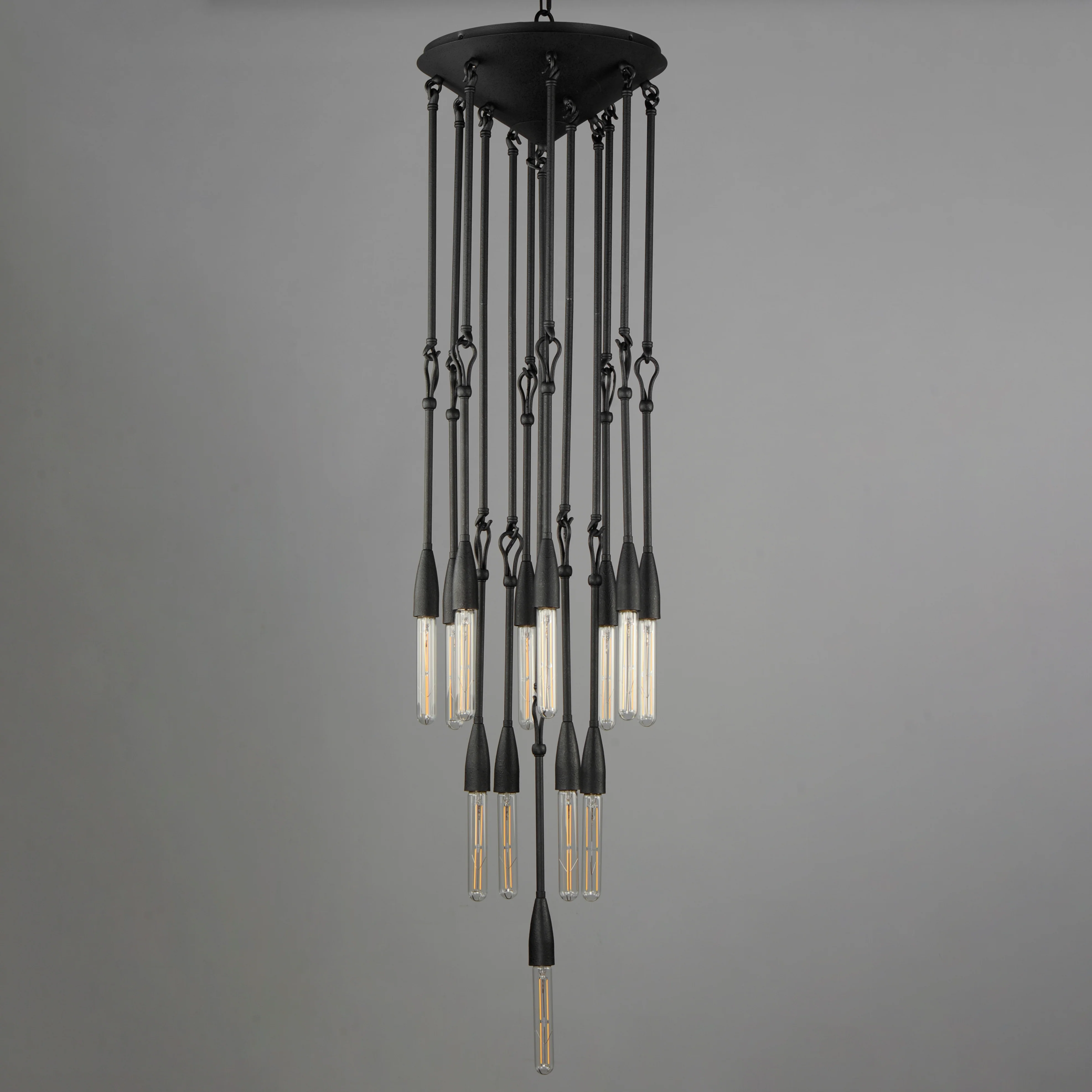 Pioneer 13-Light Pendant, Anthracite - Image 2
