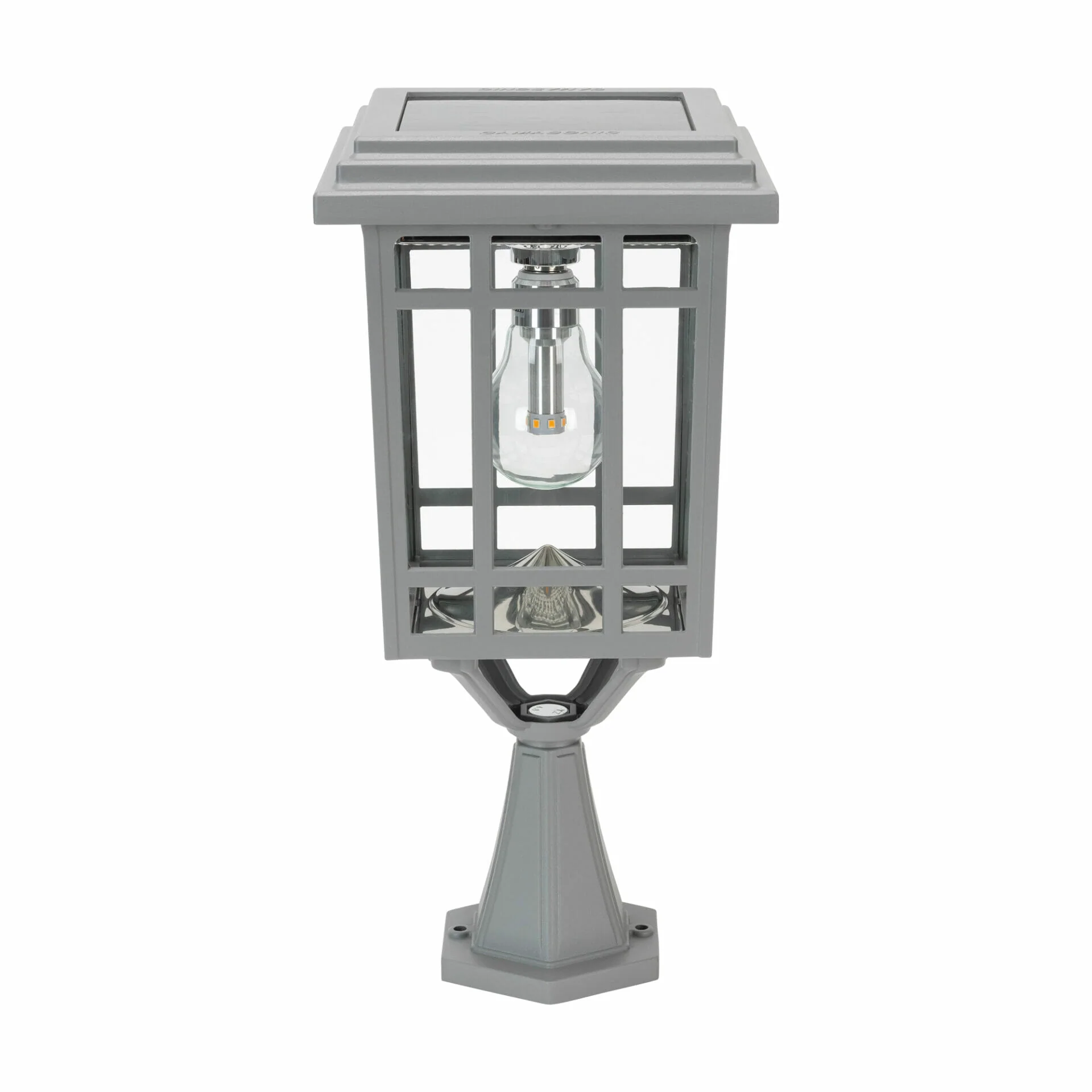 Prairie Bulb Solar Lamp w/GS Light Bulb, 50 Lumens, 3.6V, 1.3 Watts, 2700 CCT, Black Finish, Post, Flat or Wall Mount - Image 10