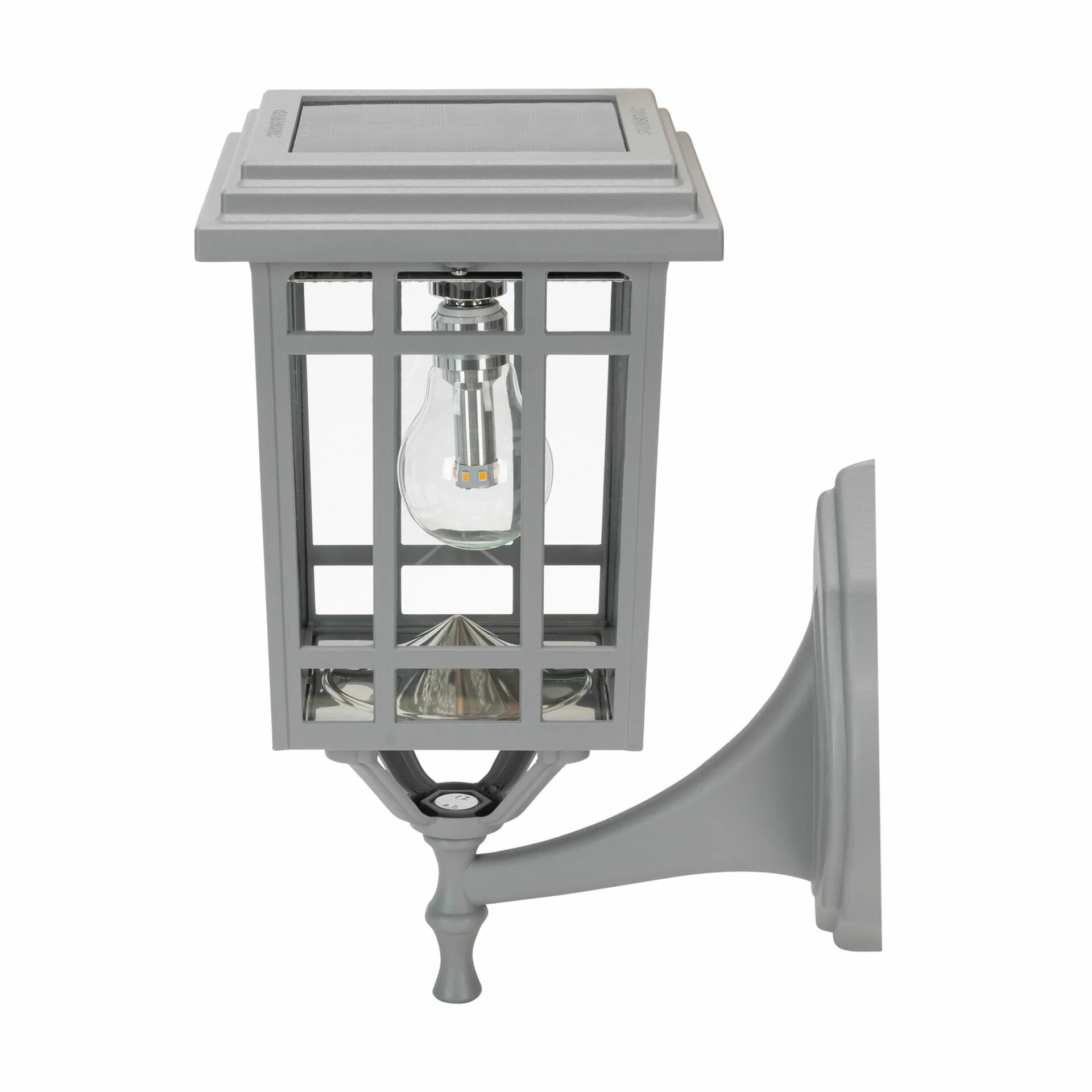 Prairie Bulb Solar Lamp w/GS Light Bulb, 50 Lumens, 3.6V, 1.3 Watts, 2700 CCT, Black Finish, Post, Flat or Wall Mount - Image 11