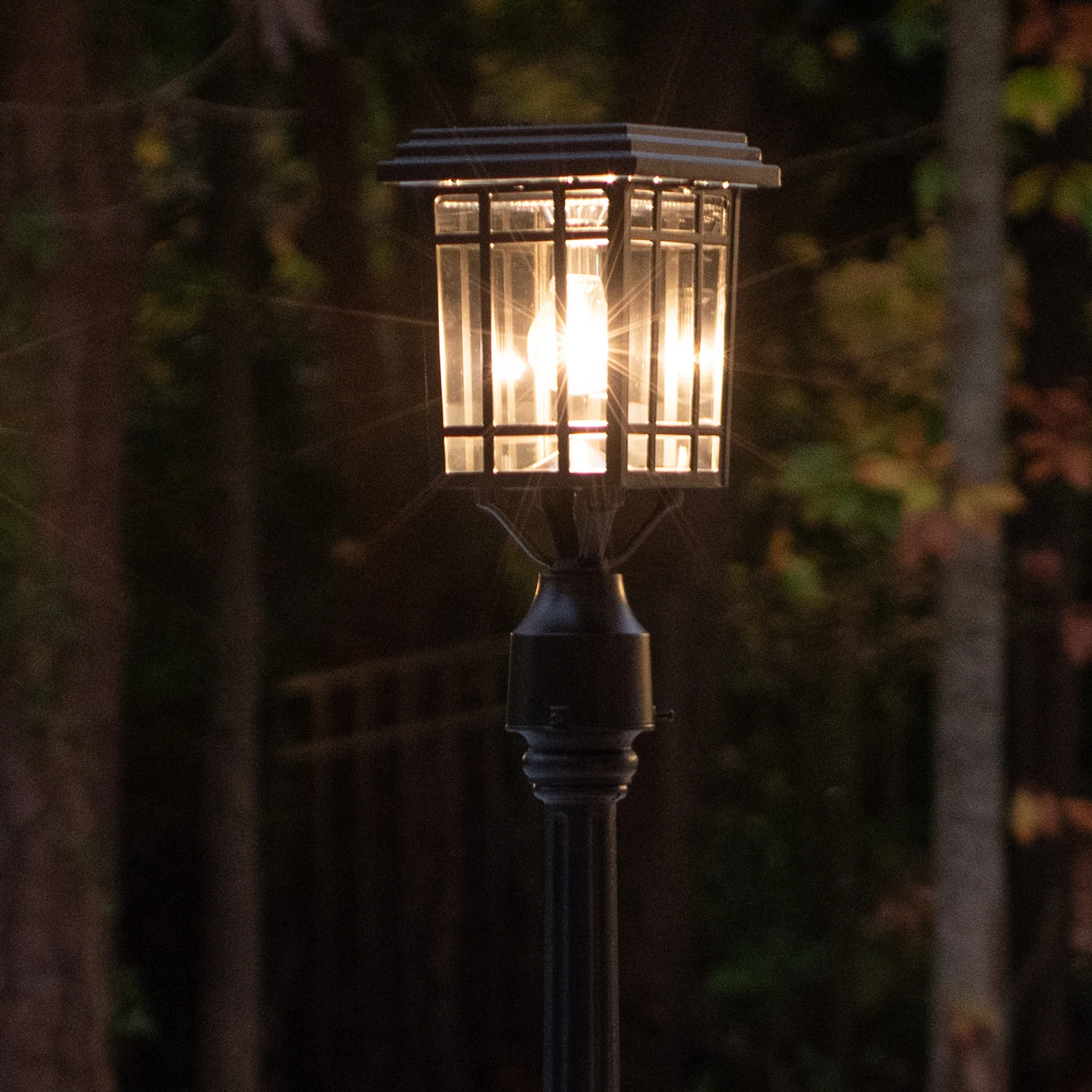 Prairie Bulb Solar Lamp w/GS Light Bulb, 50 Lumens, 3.6V, 1.3 Watts, 2700 CCT, Black Finish, Post, Flat or Wall Mount - Image 4