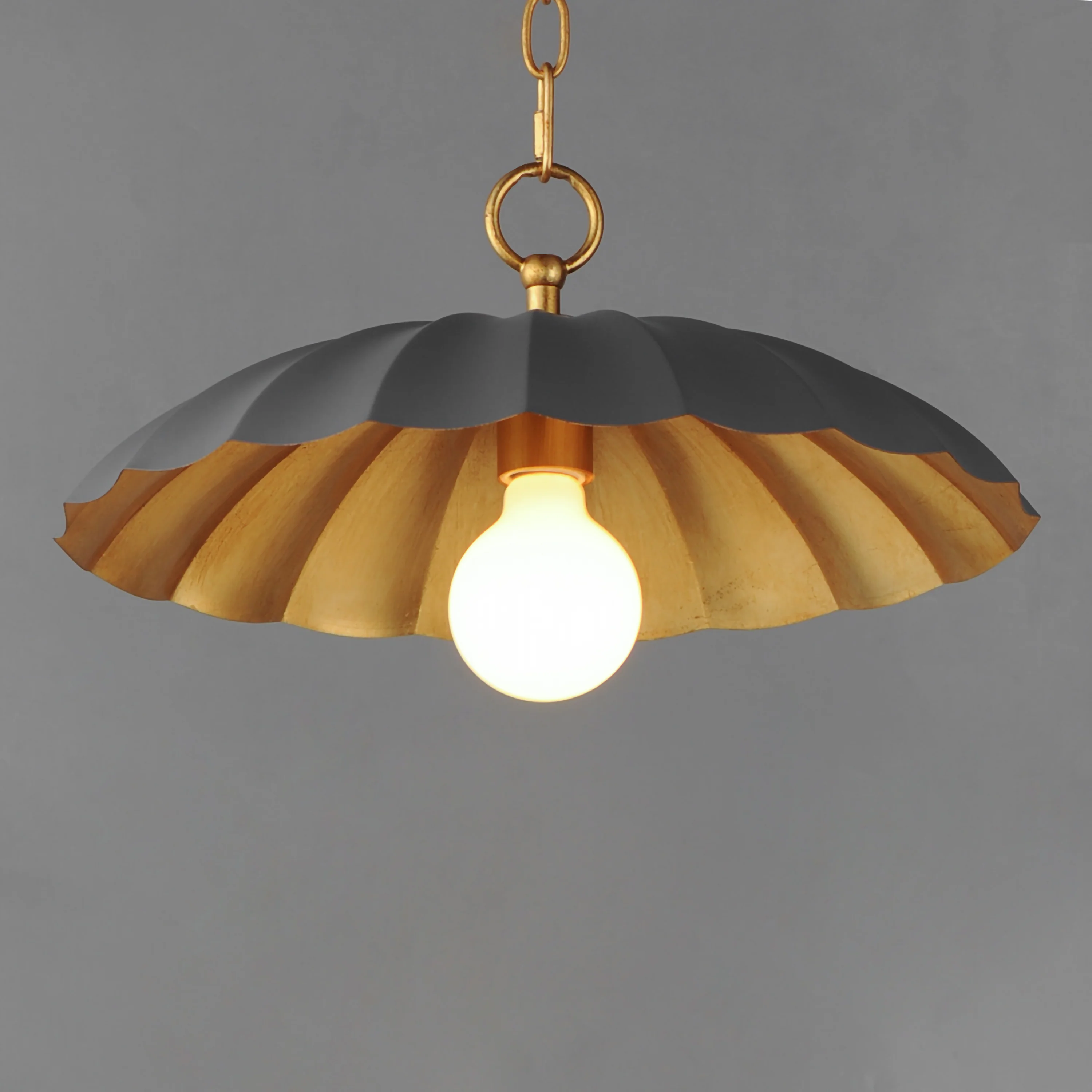 Primrose 1-Light Pendant, Black, Dark Grey or Matte White - Image 11