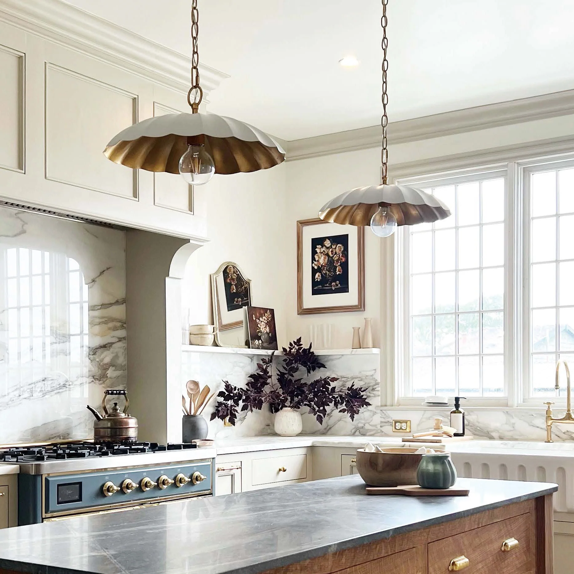 Primrose 1-Light Pendant, Black, Dark Grey or Matte White - Image 2