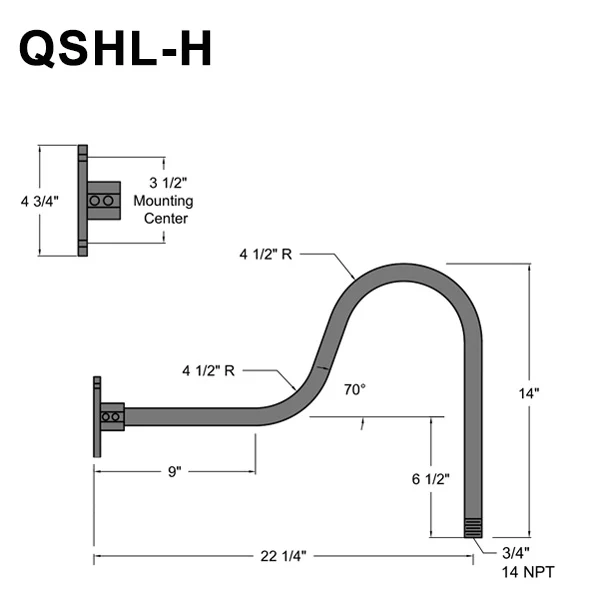 Quick Ship 10" Angled Shade Hi-Lite Gooseneck, Classic Collection, H-QSN18110 Series Oil Rubbed Bronze Finish - Image 5