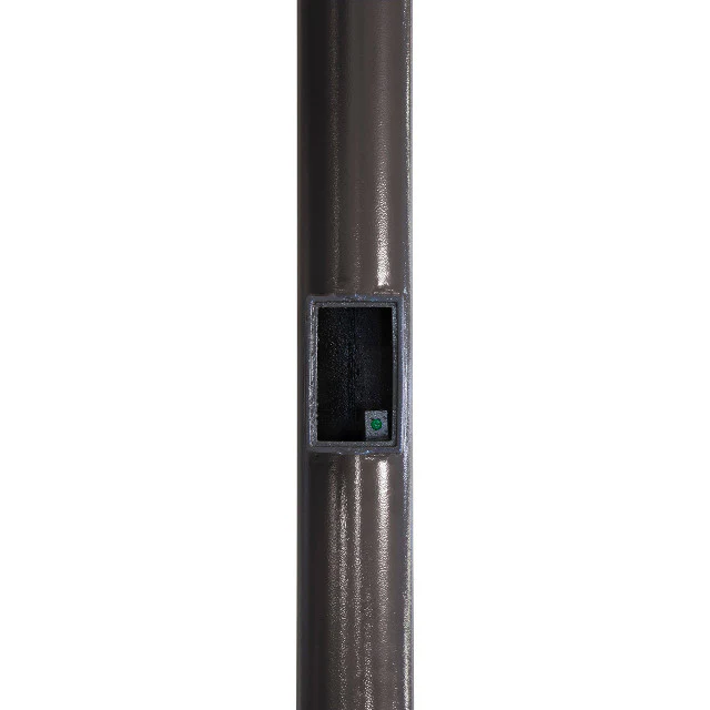 Quick Ship - 15 Foot Round Straight Steel Light Pole, 4 Inch Diameter, 11 Gauge - Image 4