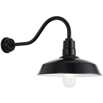 Quick Ship 17" Shade Hi-Lite Gooseneck, Curved Warehouse Collection, H-QSN15117 Series Oil Rubbed Bronze Finish - Image 2