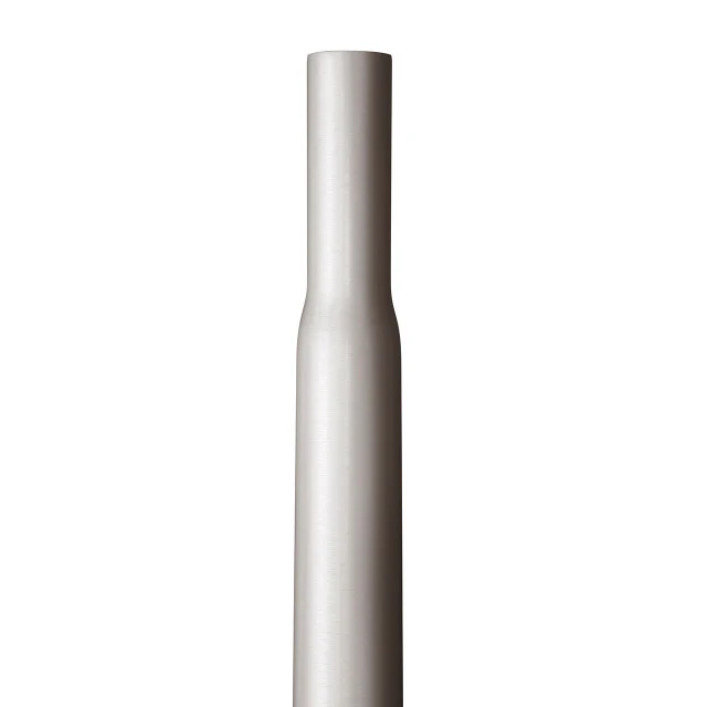 Quick Ship - 12 Foot Round Tapered Anchor Based Aluminum Light Pole, Dark Natural Aluminum Finish - Image 3