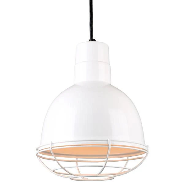 Quick Ship Hi-Lite 10" Deep Bowl Collection Cord Hung Pendant, H-QSN16110 Series (Black, White, Galvanized Finishes) - Image 4