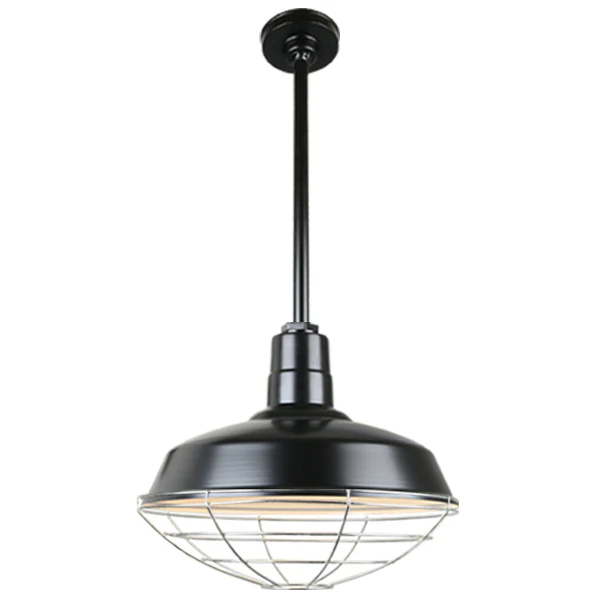 Quick Ship Hi-Lite 18" Warehouse Collection Stem Mount Pendant, H-QSN15118 Series (Black, White, Galvanized Finishes) - Image 21