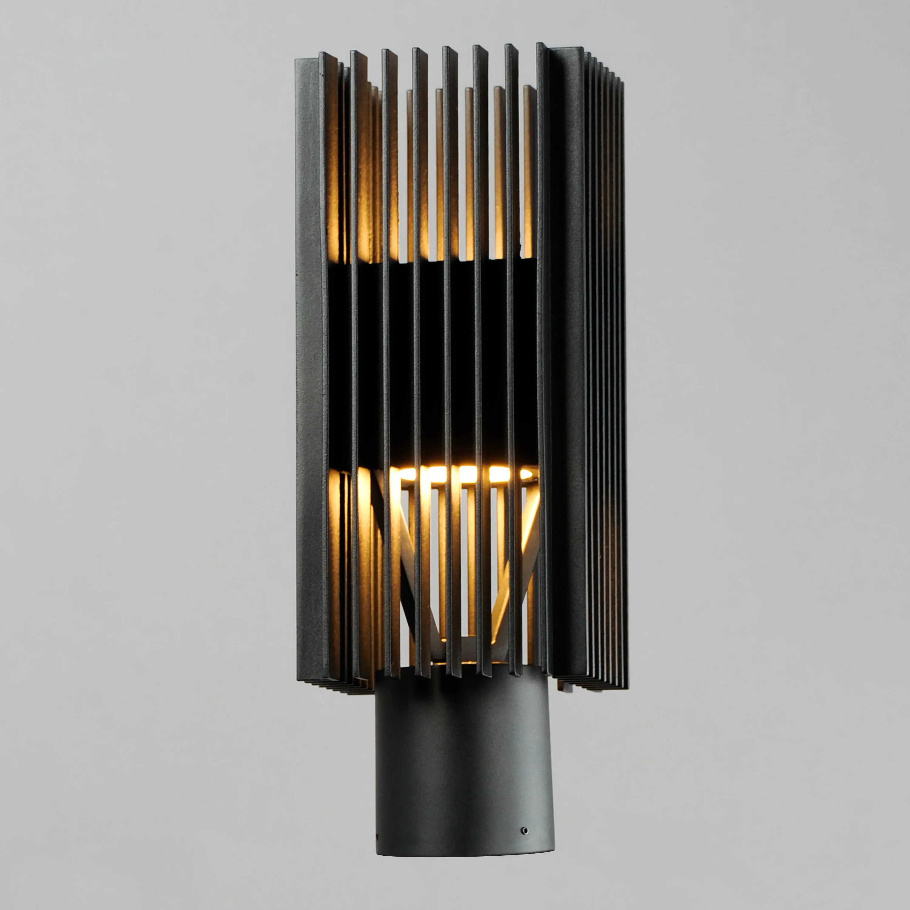 Rampart LED Outdoor Post Mount, 540 Lumens, 12W, 3000K CCT, 120V, Black Finish - Image 2