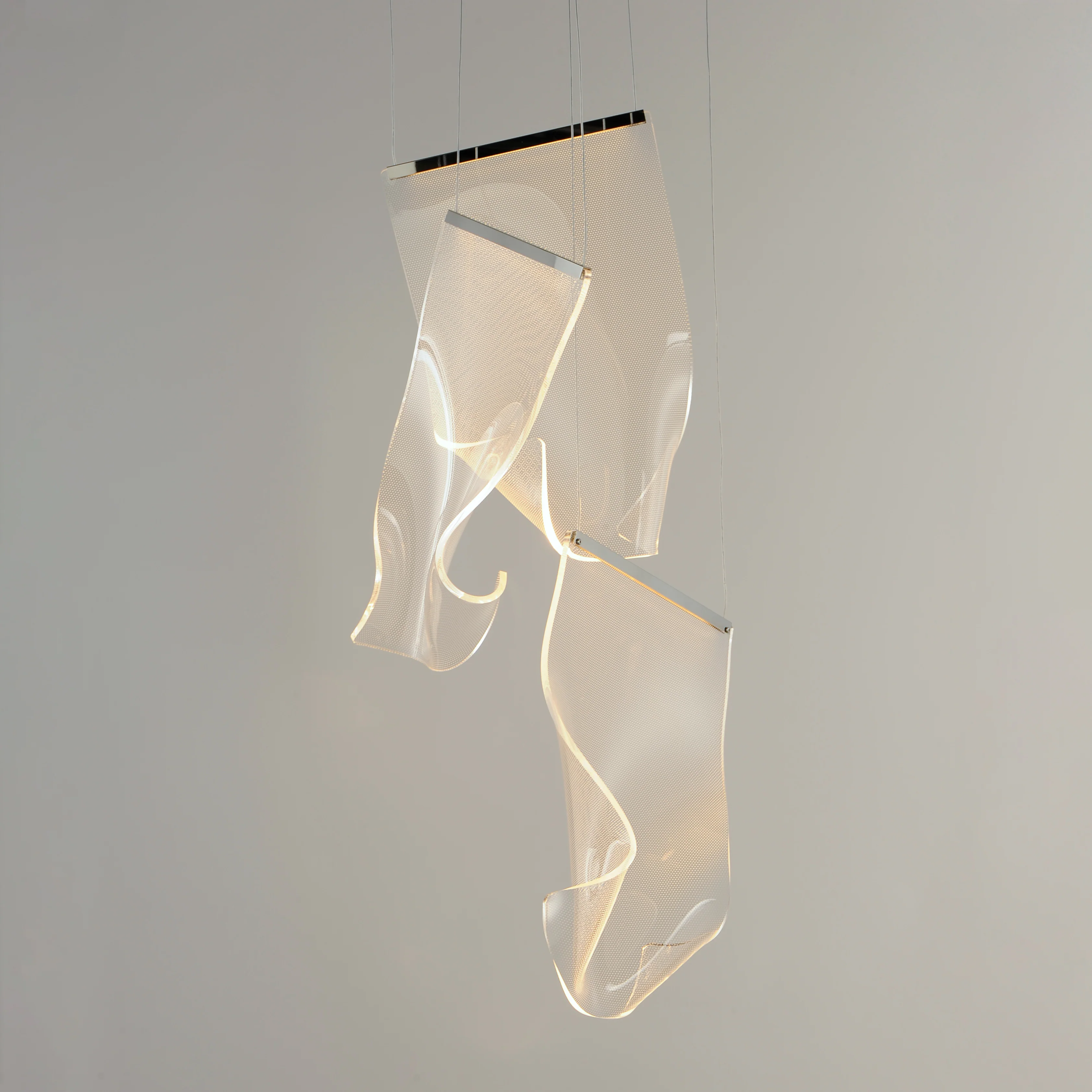 Rinkle 3-Light LED Multi-Pendant, 800 Lumens, 9W, 3000K CCT, Polished Chrome, French Gold or Brushed Gunmetal Finish - Image 2