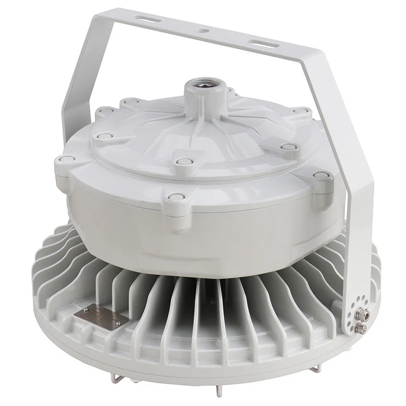 Round Hazardous Location Flood/Highbay Lights, Class 1 Division 2, 15300 Lumens, 100W, 5000K, 120-277V, White Finish - Image 3