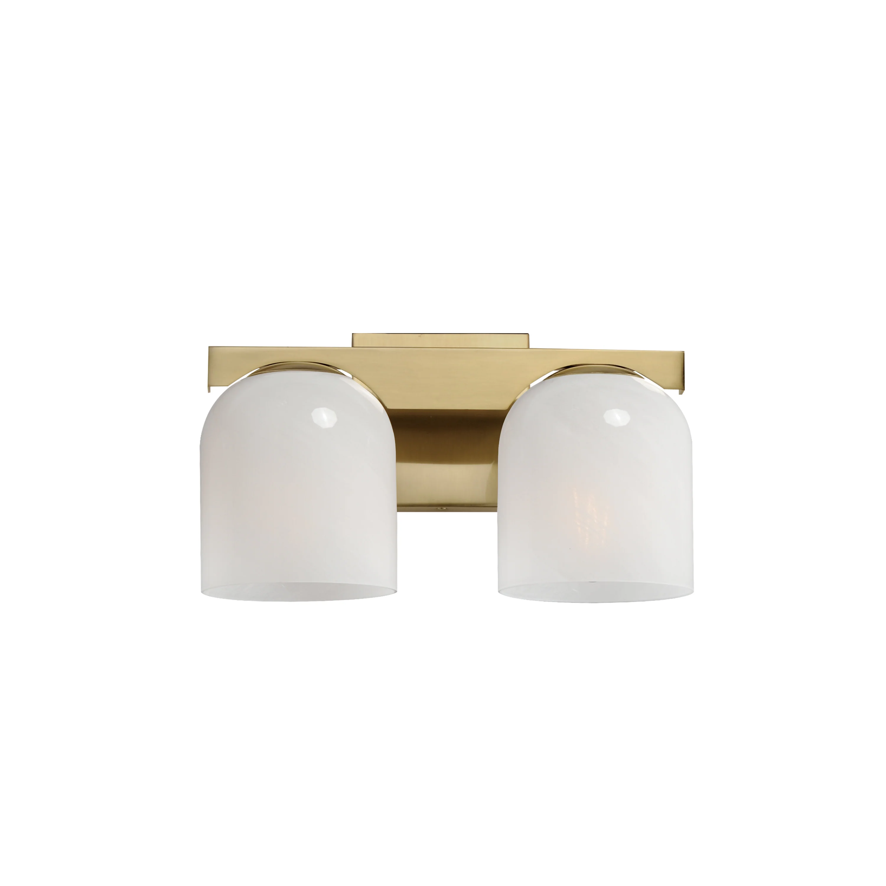 Scoop 2-Light Bath Vanity, Black, Chrome, or Brass Finish - Image 3