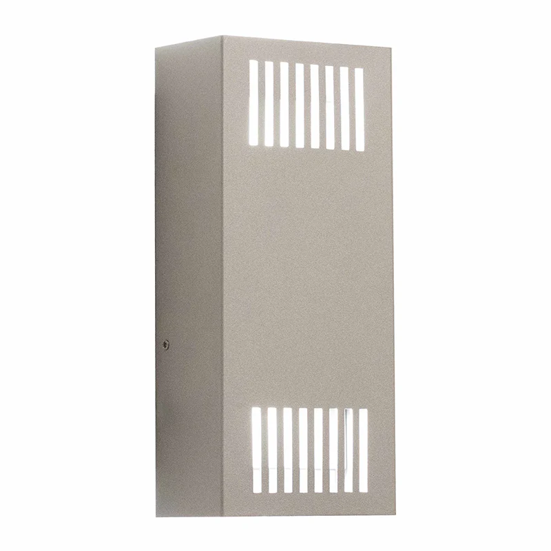 Small Crest Grille Wall Sconce, 1300 Lumens, 100-277V, 15W, 3000K, 4000K, or 5000K, Dark Bronze or Silver - Image 2