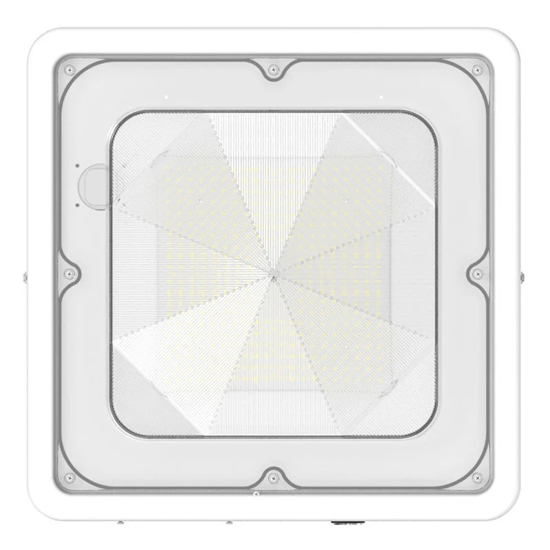 Square LED Garage and Ceiling Light, 10,400 Lumens, 40W/60W/80W Selectable, 120-277V, CCT Selectable 3000K/4000K/5000K, White Finish - Image 3