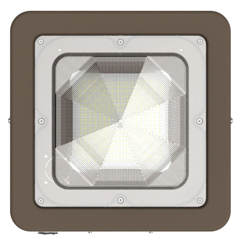 Square LED Garage and Ceiling Light, 7,800 Lumens, 30W/45W/60W Selectable, 120-277V, CCT Selectable 3000K/4000K/5000K, Bronze Finish - Image 3
