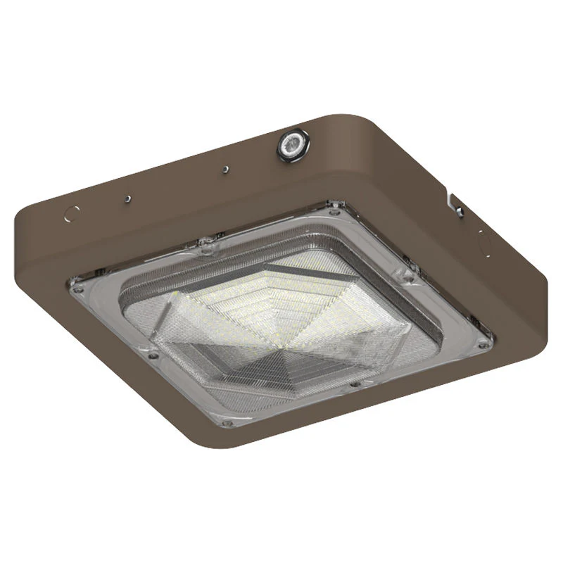Square LED Garage and Ceiling Light With Emergency Backup Light, 7,800 Lumens, 30W/45W/60W Selectable, 120-277V, CCT Selectable 3000K/4000K/5000K, Bronze Finish - Image 2