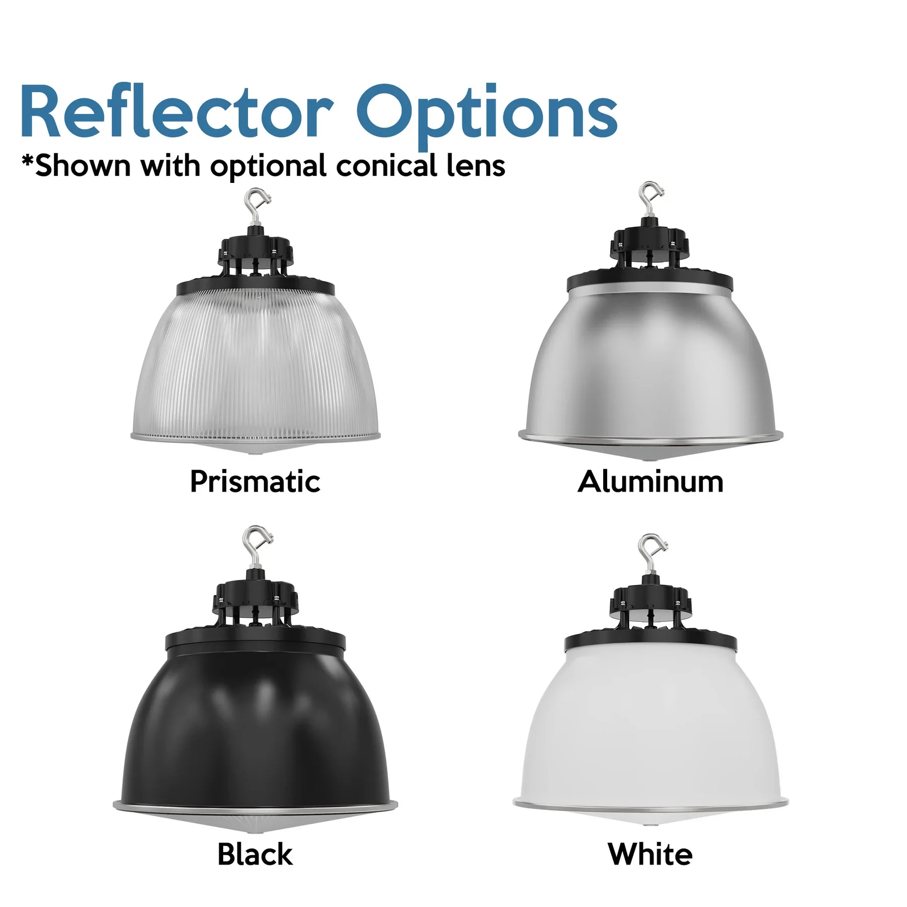 Static LED UFO High Bay, 22,500 Lumens, 150 Watt, 5000K, 120-277V, Black Finish - Image 6