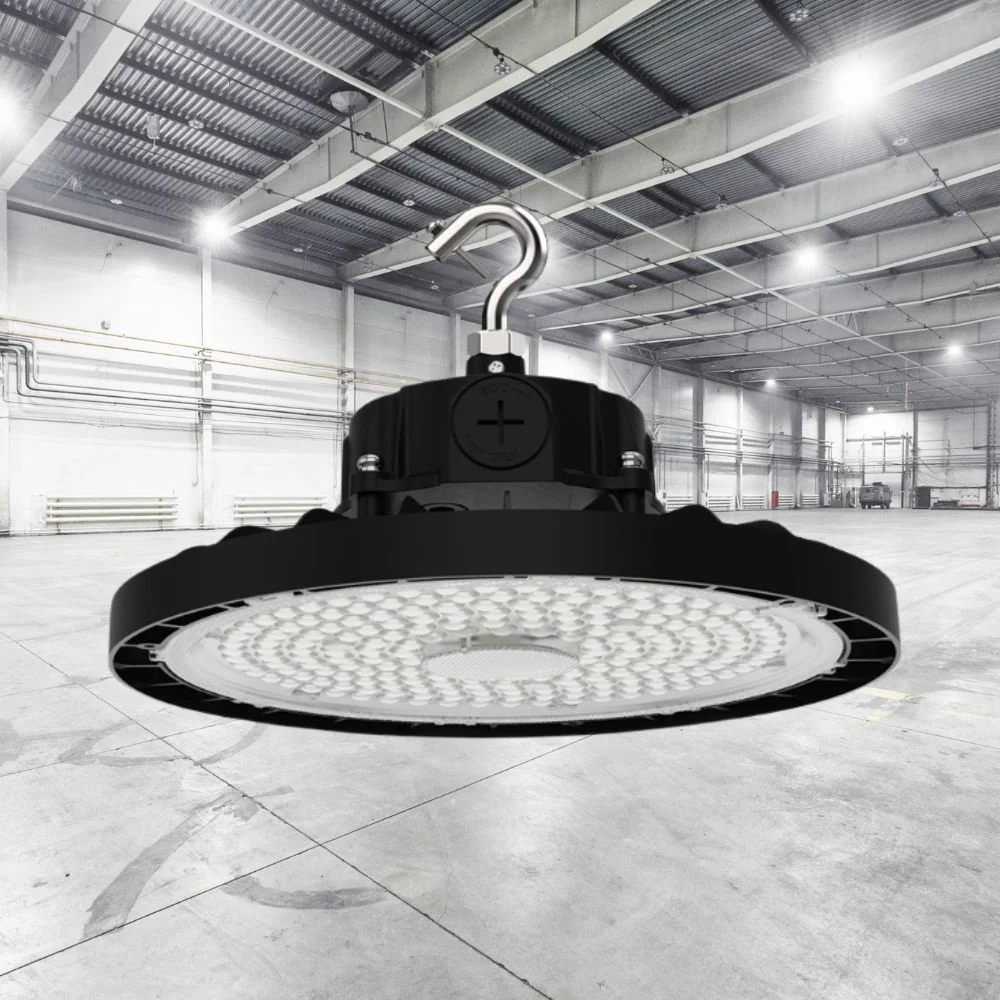 Static LED UFO High Bay, 22,500 Lumens, 150 Watt, 5000K, 120-277V, Black Finish - Image 7