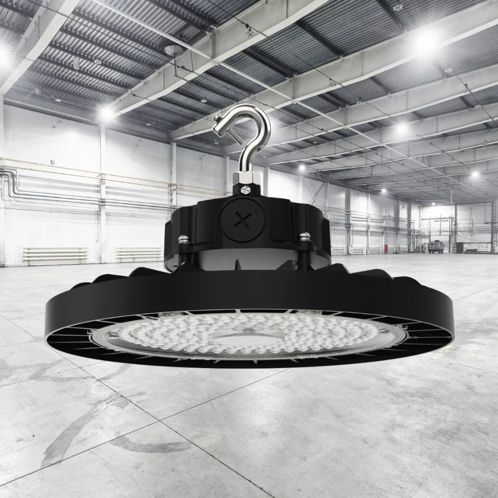 Static LED UFO High Bay, 30,000 Lumens, 200 Watt, 5000K, 120-277V, Black Finish - Image 7