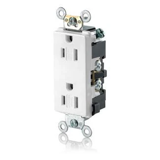 Tamper Resistant Duplex Receptacle, 15 Amp, 125V (White, Gray, Black, Ivory, Brown) - Image 5