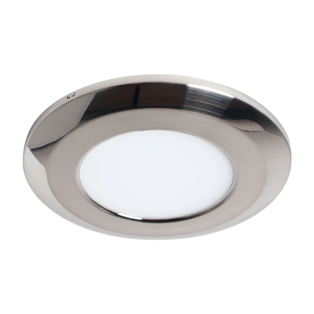 Wafer Thin Under Cabinet LED Puck Light, 3W, 12V, 250 Lumens, 3000K, Brilliant White or Chrome Finish - Image 3